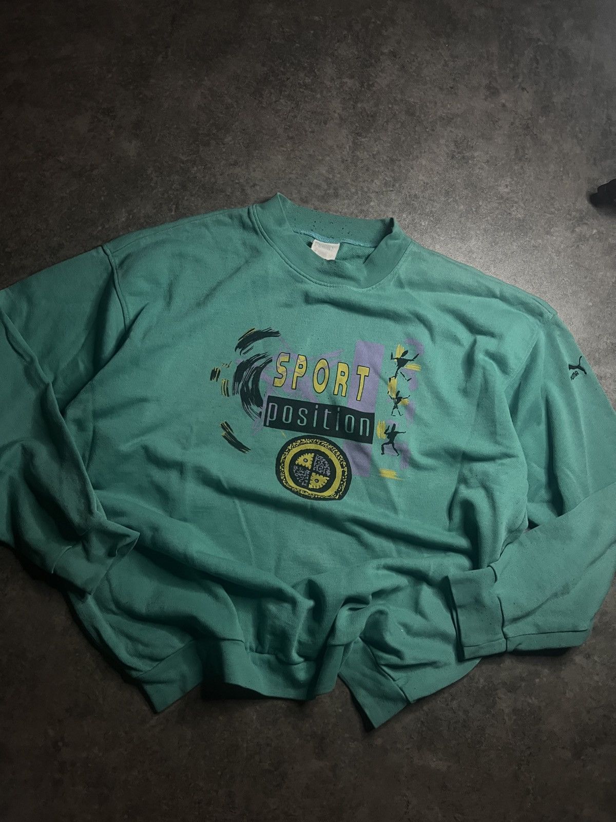 Puma Vintage sweatshirt Puma 90s Size US XL / EU 56 / 4 - 3 Thumbnail