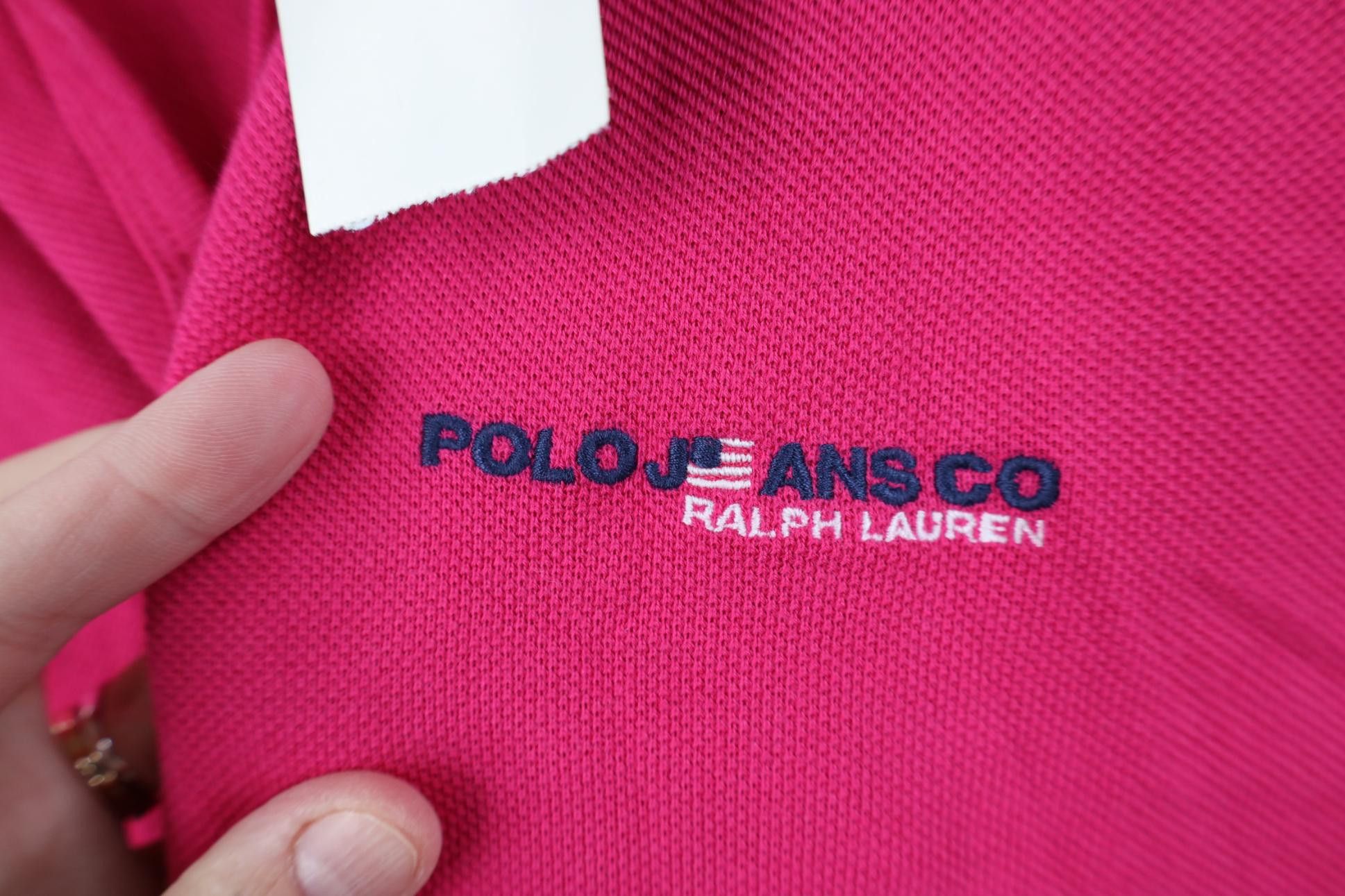 Polo Ralph Lauren Deadstock Vintage 90s Ralph Lauren USA Flag Knit Polo Shirt Size US L / EU 52-54 / 3 - 4 Thumbnail