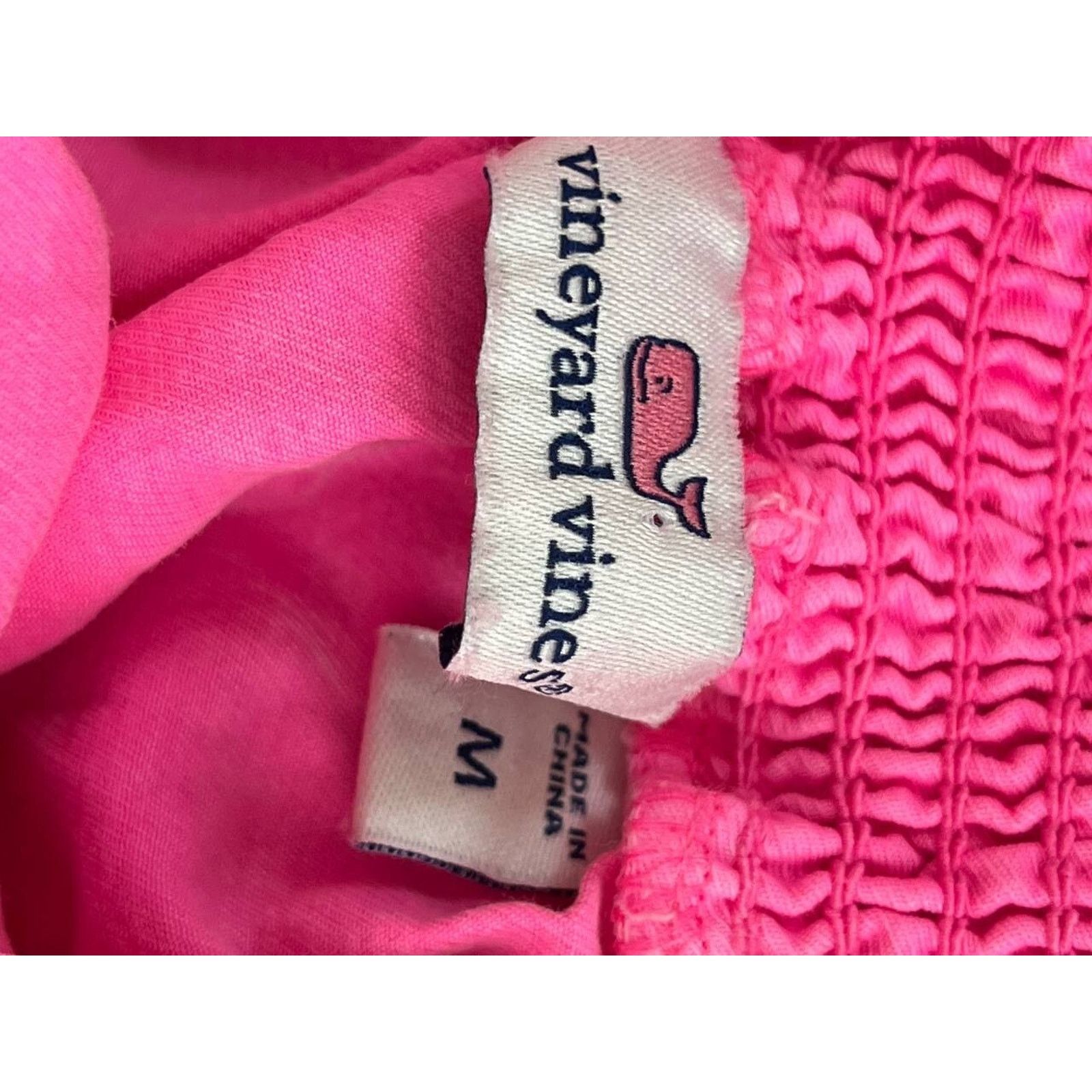 Vineyard Vines Vineyard Vines Dress Tencel Pink Off the Shoulder M A000836 Size M / US 6-8 / IT 42-44 - 6 Thumbnail