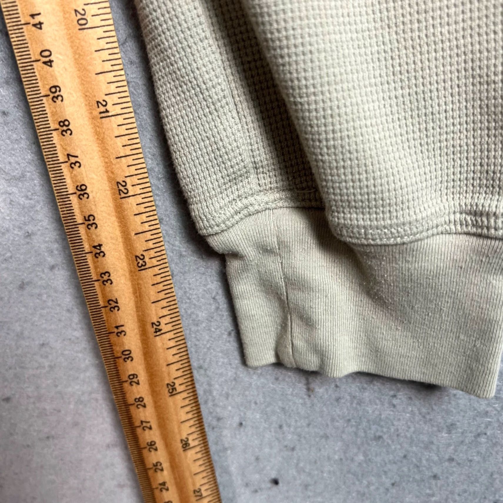 Vintage Sunday Best Womens XS Waffle Knit Beige Joggers Sweatpants Sweatpants Pockets Casual Vintage: No Size 26" / US 2 / IT 38 - 7 Thumbnail