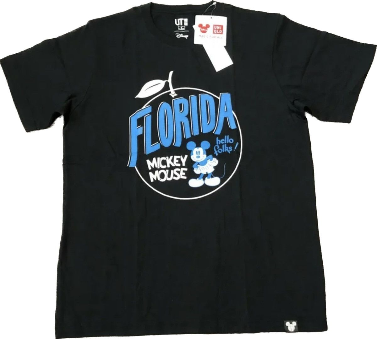 Disney × Uniqlo Uniqlo UT x Disney Mickey Mouse Florida Black T-shirt NEW Size US M / EU 48-50 / 2 - 1 Thumbnail