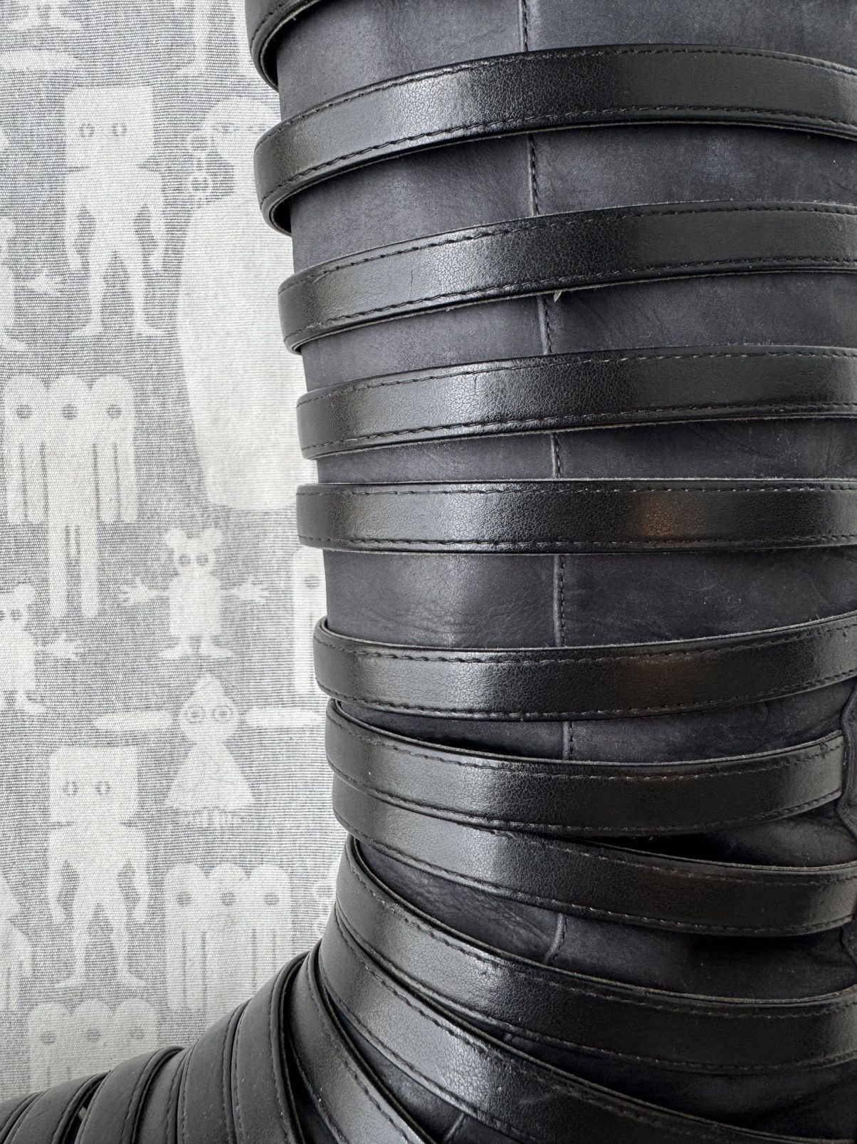 Gareth Pugh Gareth Pugh SS12 Cage Strap Leather Boots Size US 11 / EU 44 - 5 Thumbnail