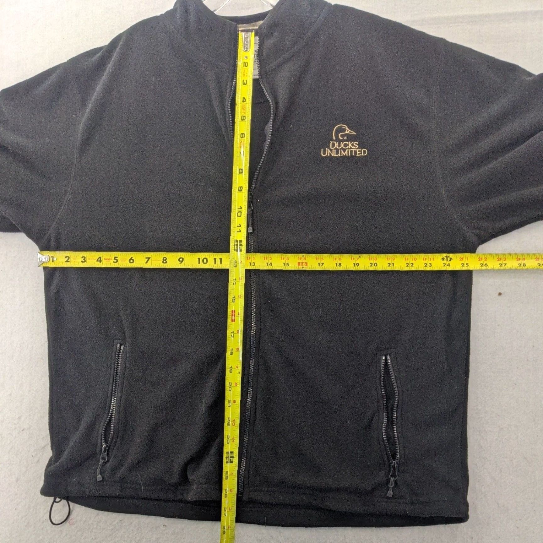 Vintage Ducks Unlimited Jacket Mens XL Black Full Zip Fleece Solid Hunting Vintage Embroidered Logo Short Sleeve? Size US XL / EU 56 / 4 - 6 Thumbnail