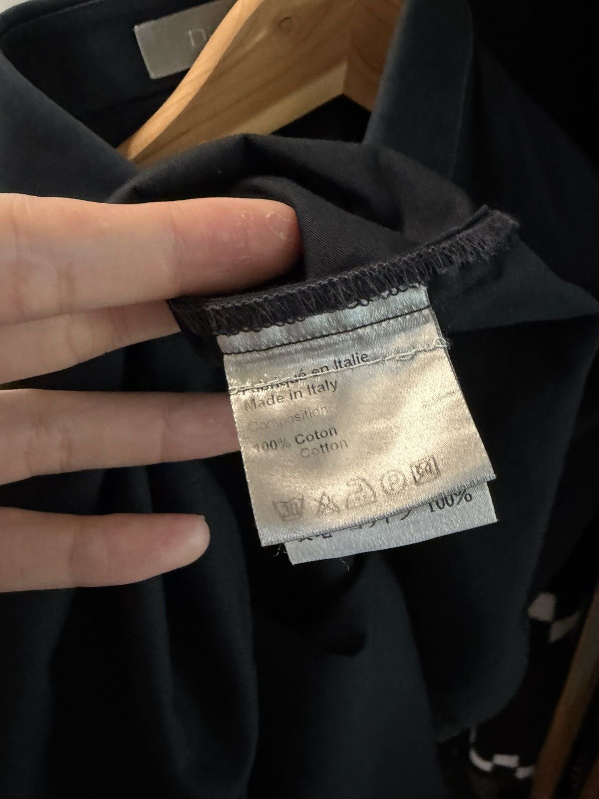 Dior AW07 Navigate Black Button Up Shirt by Hedi Slimane Size US S / EU 44-46 / 1 - 8 Thumbnail