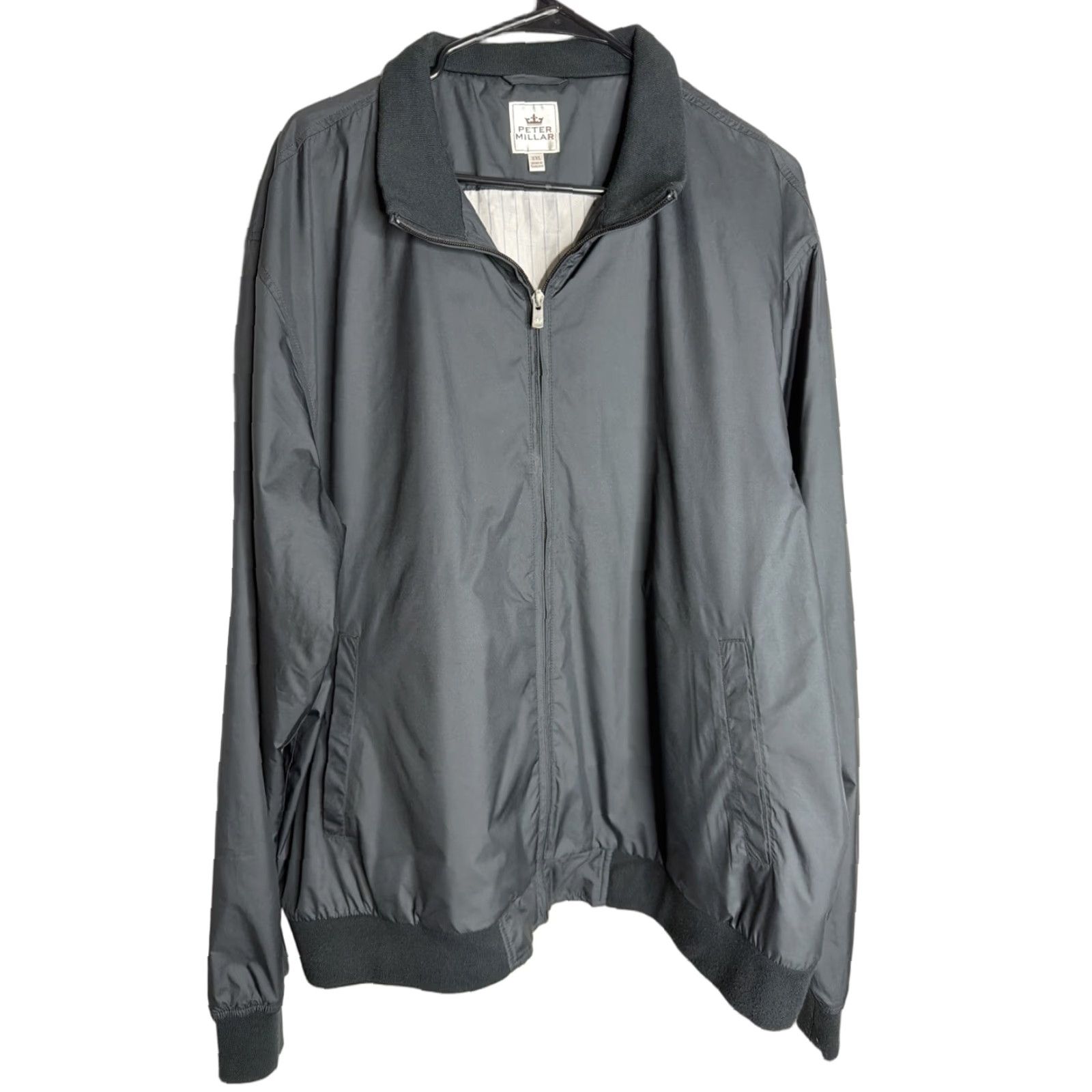 Peter Millar Peter Millar Merion Jacket Men’s XXL Lightweight Packable Golf Windbreaker Black Size US XXL / EU 58 / 5 - 1 Thumbnail