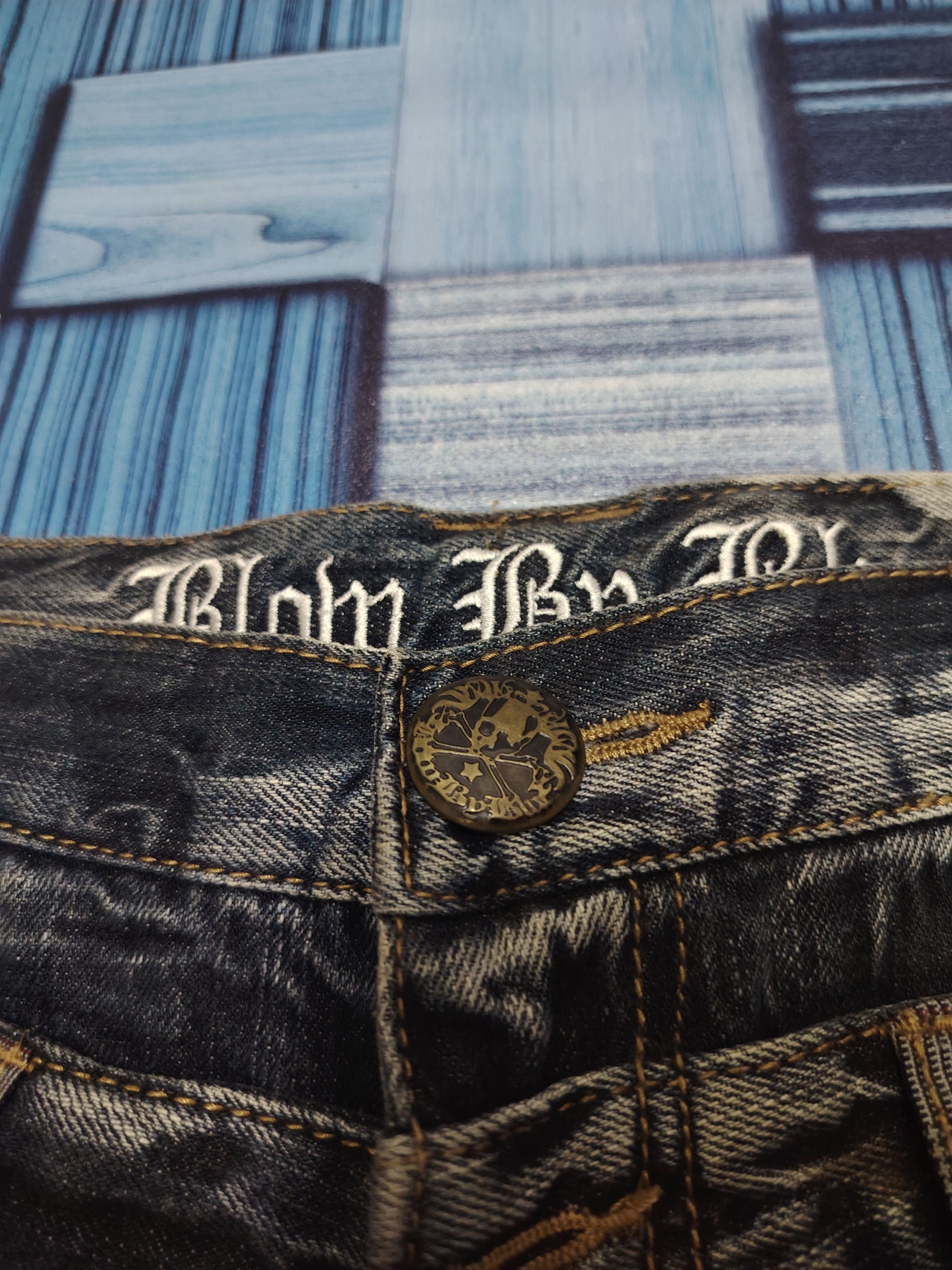 Who Decides War Japanese Blow By Blue Double Waist Flared Jeans Size US 31 - 9 Thumbnail