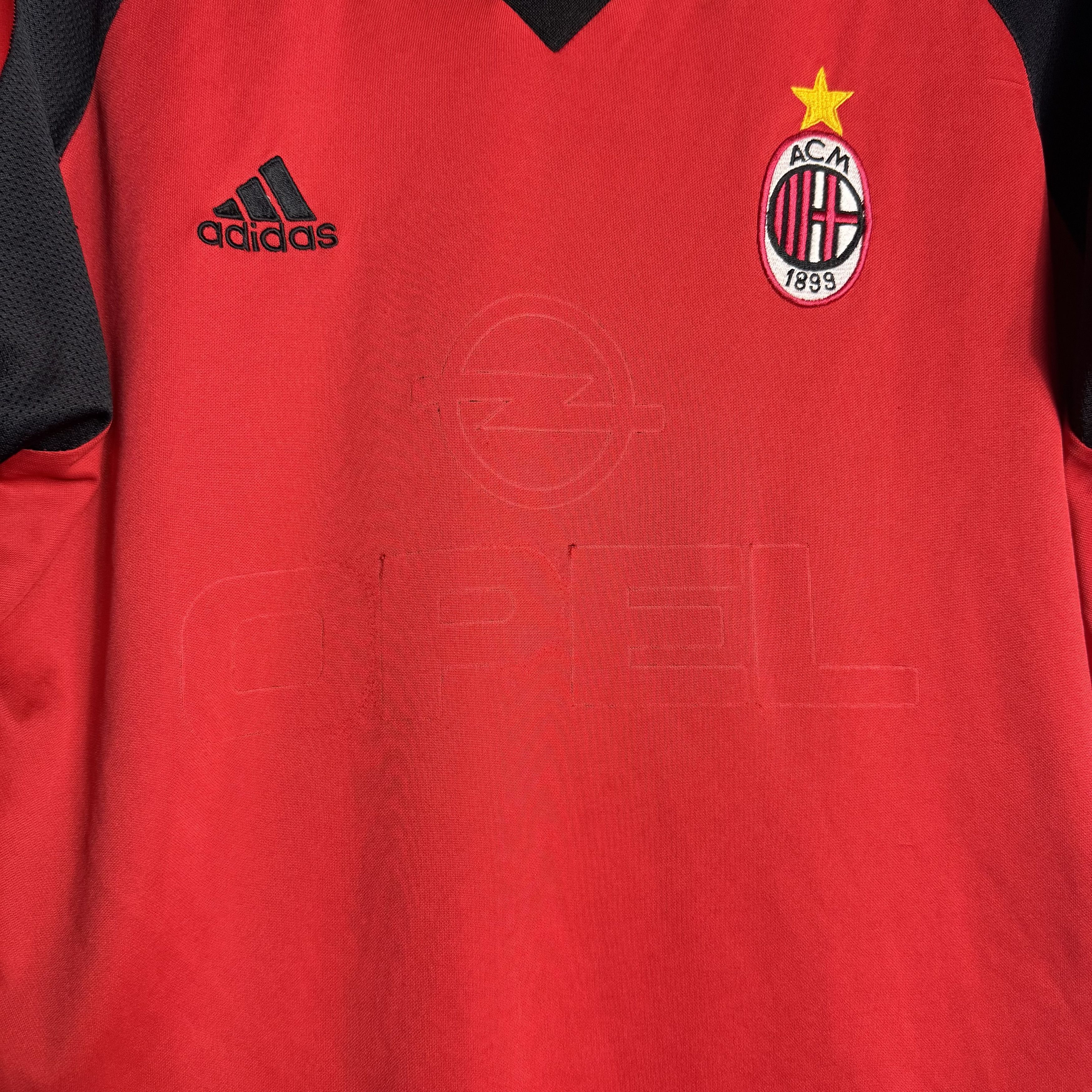 Vintage 🔥RARE🔥Vintage Adidas AC Milan FC 01-02 Home Jersey Size US XXL / EU 58 / 5 - 3 Thumbnail
