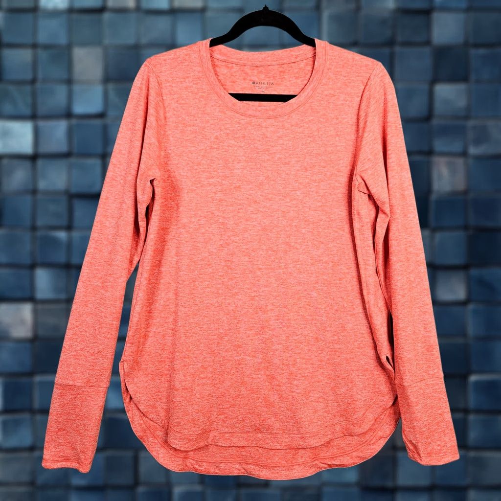 Athleta Athleta Women’s Orange Long Sleeve Gym workout Top Size M Size M / US 6-8 / IT 42-44 - 1 Thumbnail