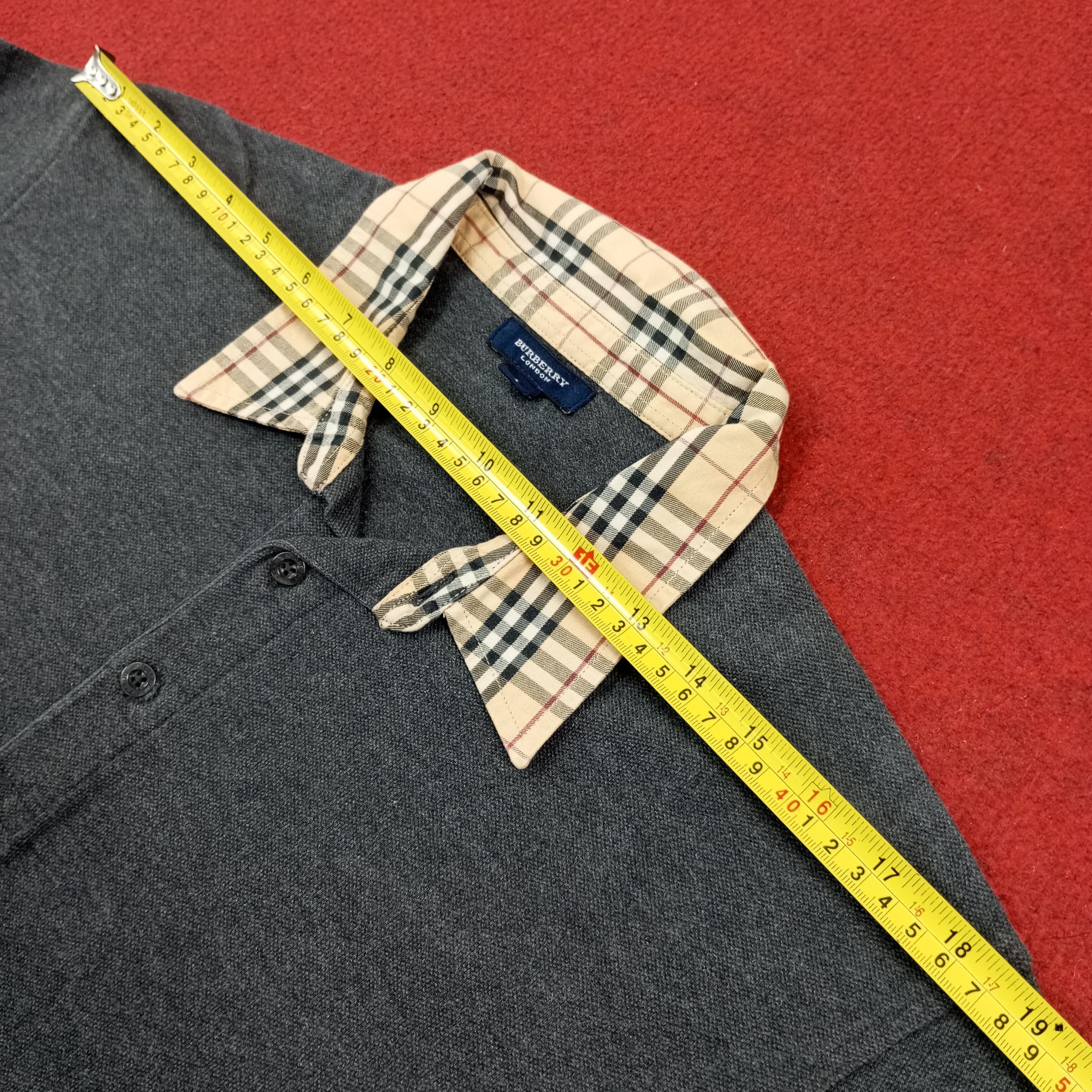 Burberry Burberry London Fashion Style Nova Check Collar Polos Size US L / EU 52-54 / 3 - 8 Thumbnail