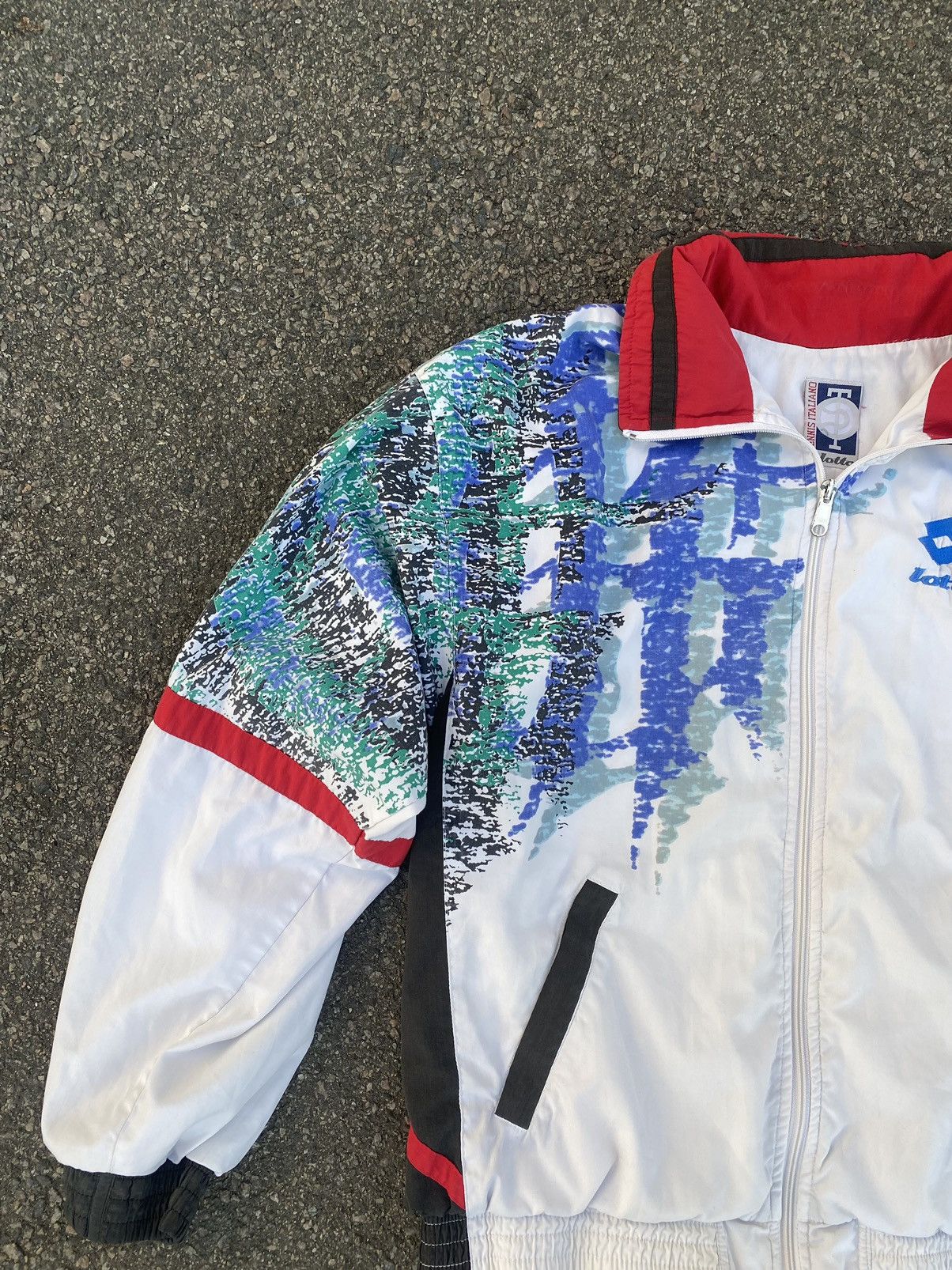 Lotto Sport Lotto Vintage 90s Tennis Italiano Windbreaker Jacket Size US M / EU 48-50 / 2 - 4 Thumbnail