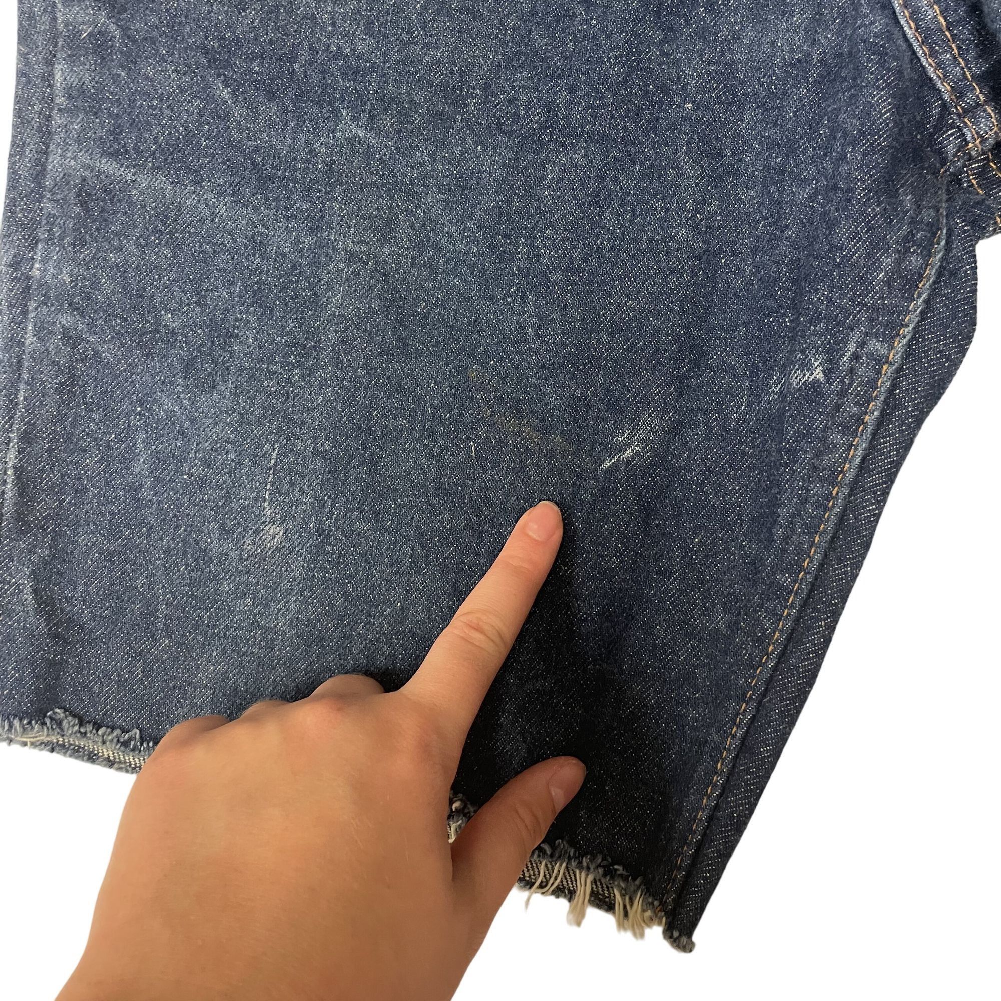 JCPenney Vtg JcPenney PLAIN POCKETS Blue Jean INDIGO Shorts Size US 32 / EU 48 - 4 Thumbnail