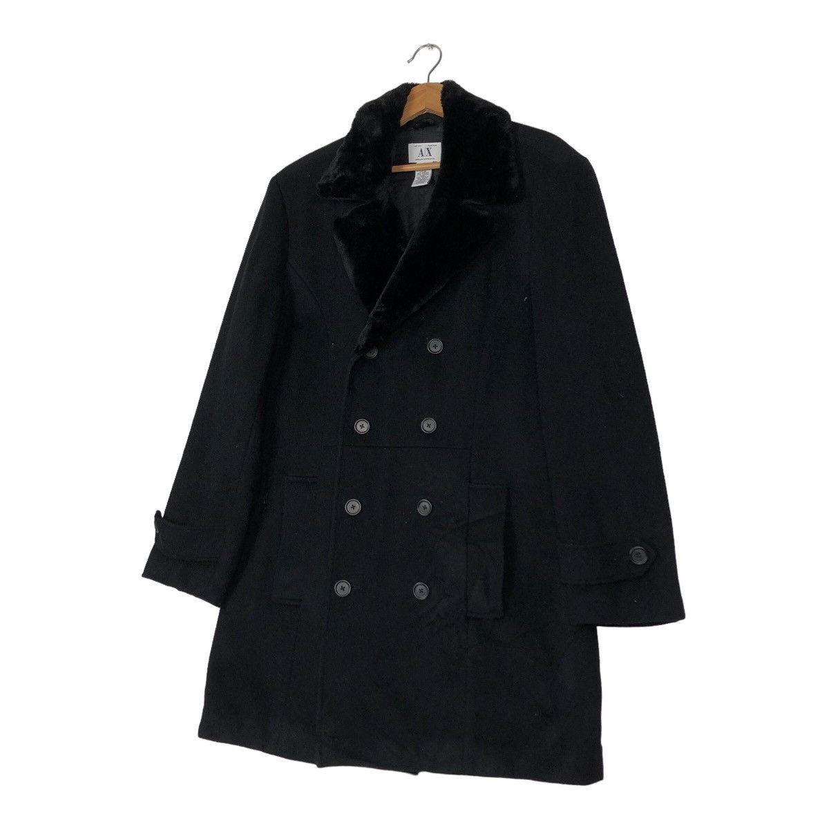 Japanese Brand 🔥Double Breast Mink Fur Jacket Armani Exchange Rich Black Size US M / EU 48-50 / 2 - 2 Thumbnail