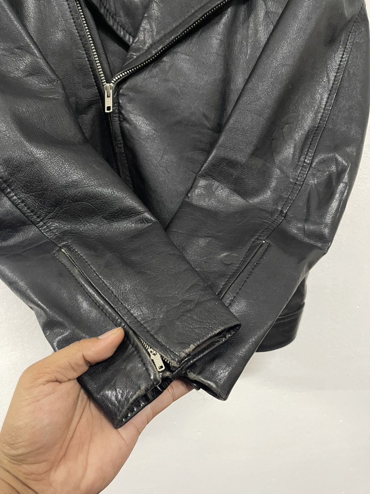 Japanese Brand × Vintage LEAD TOKYO JAPAN SPECIALWEAR DOUBLE COLLAR LEATHER JACKET Size M / US 6-8 / IT 42-44 - 6 Thumbnail