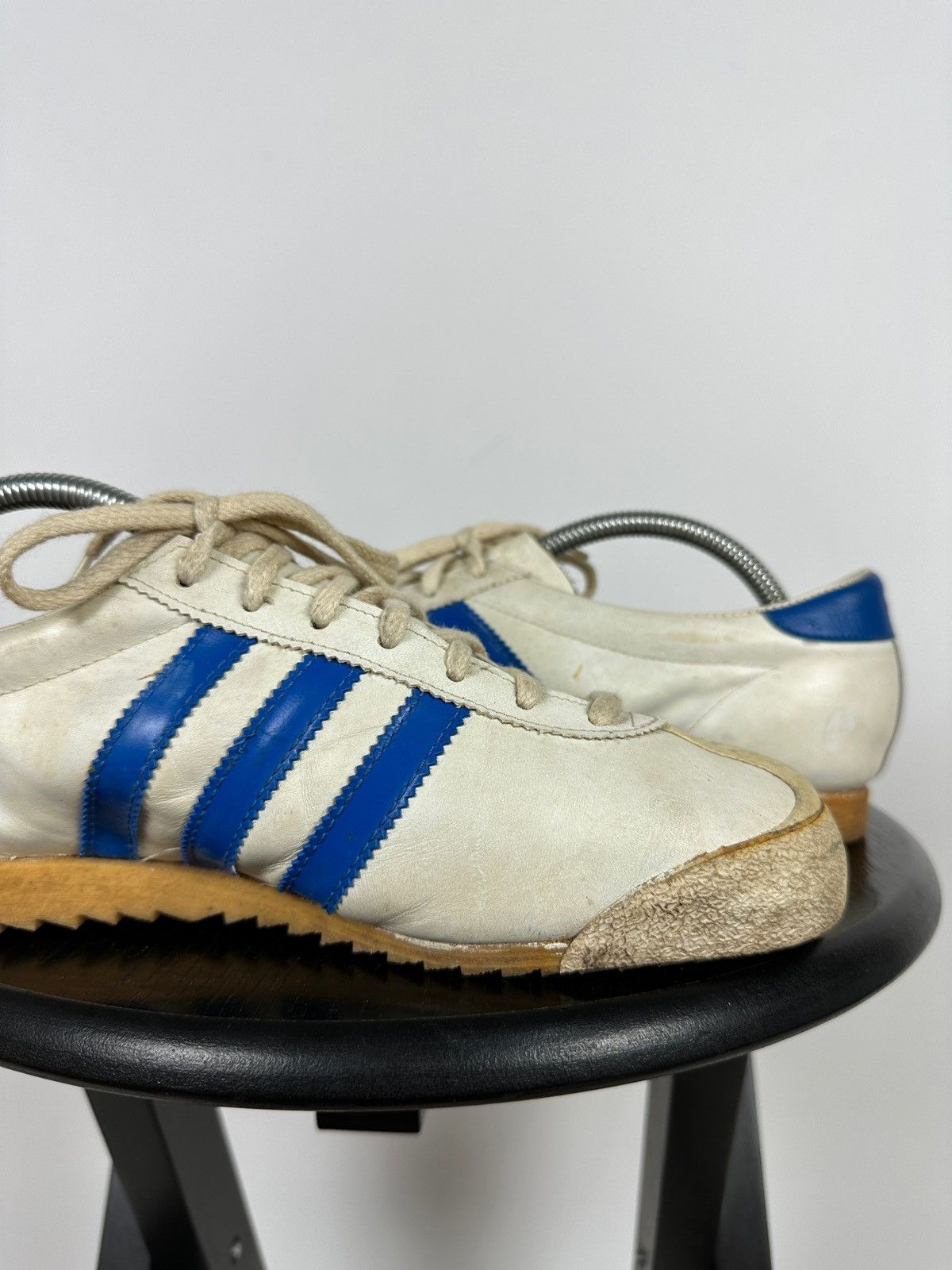 Adidas 1970-80s Adidas Rom Leather Sneakers Made In Austria Size US 9 / EU 42 - 16 Thumbnail
