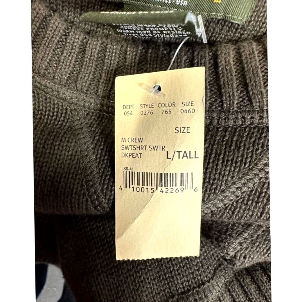 Eddie Bauer Eddie Bauer Crew Neck Sweater Mens Large Tall Brown Pullover Long Sleeve NEW Size US L / EU 52-54 / 3 - 5 Thumbnail