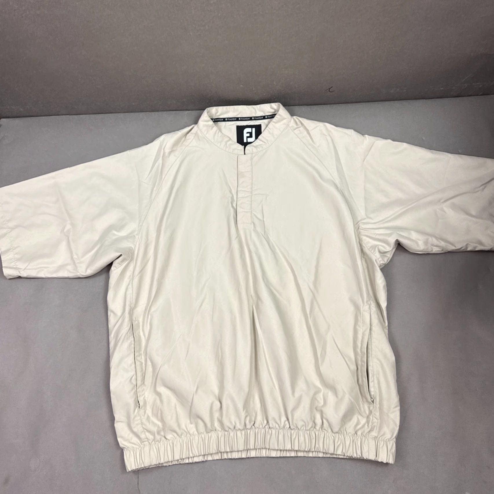 Footjoy FootJoy Jacket Mens XL Beige Windbreaker Golf Driving Range Jacket Size US XL / EU 56 / 4 - 2 Thumbnail