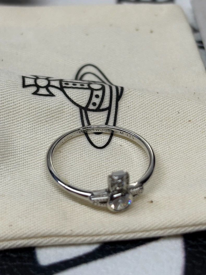 Vivienne Westwood Vivienne Westwood Classic Saturn Crystal Rings Size ONE SIZE - 6 Thumbnail