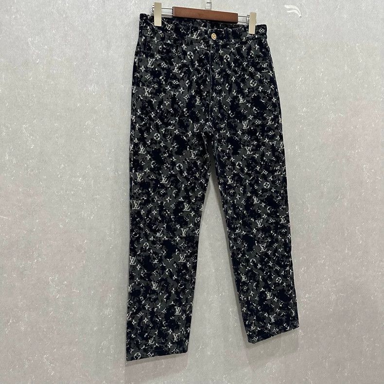 Louis Vuitton LOUIS VUITTON Black print full print printed print printed Size US 29 - 3 Thumbnail