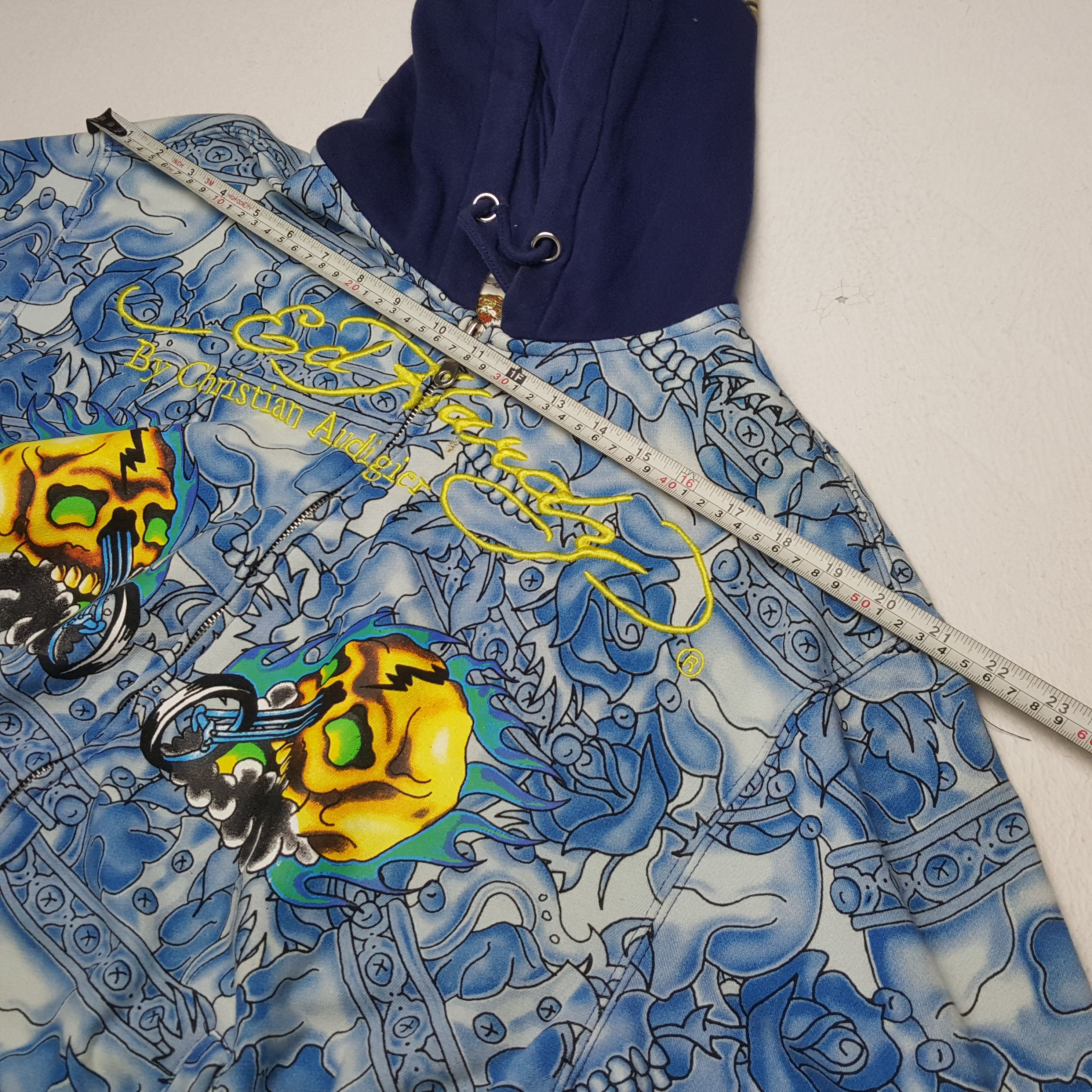 Christian Audigier × Ed Hardy × Vintage Vintage ED HARDY by CHRISTIAN AUDIGIER Designer Hoodies Size US L / EU 52-54 / 3 - 5 Thumbnail