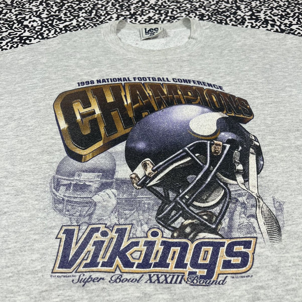Lee Vintage 1999 Vikings Super Bowl NFL NFC Lee Boxy Sweatshirt Size US XL / EU 56 / 4 - 5 Thumbnail