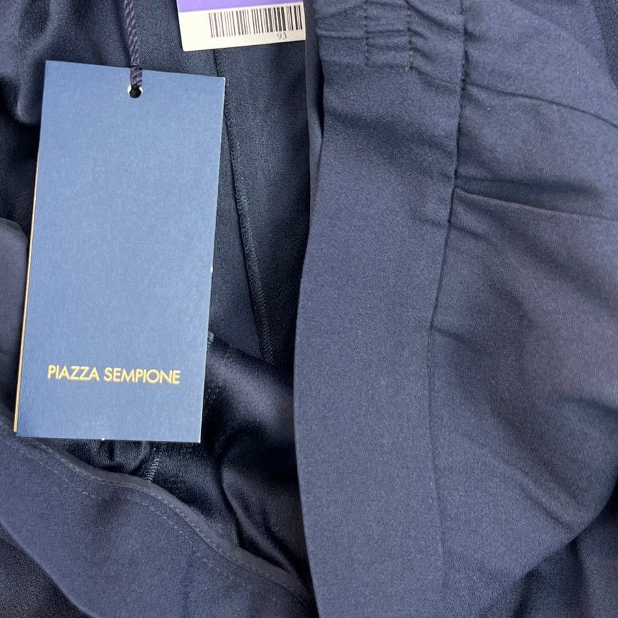 Piazza Sempione Piazza Sempione Womens Anna Pants Wide Leg Quiet Luxury 54 Size 40" / US 18 - 11 Thumbnail