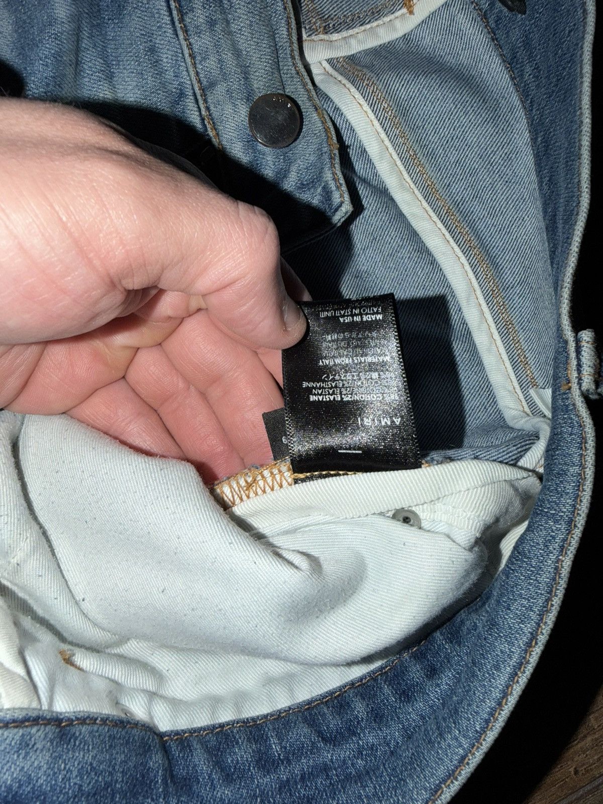 Amiri Amiri Stack Jean Blue Size US 32 / EU 48 - 4 Thumbnail