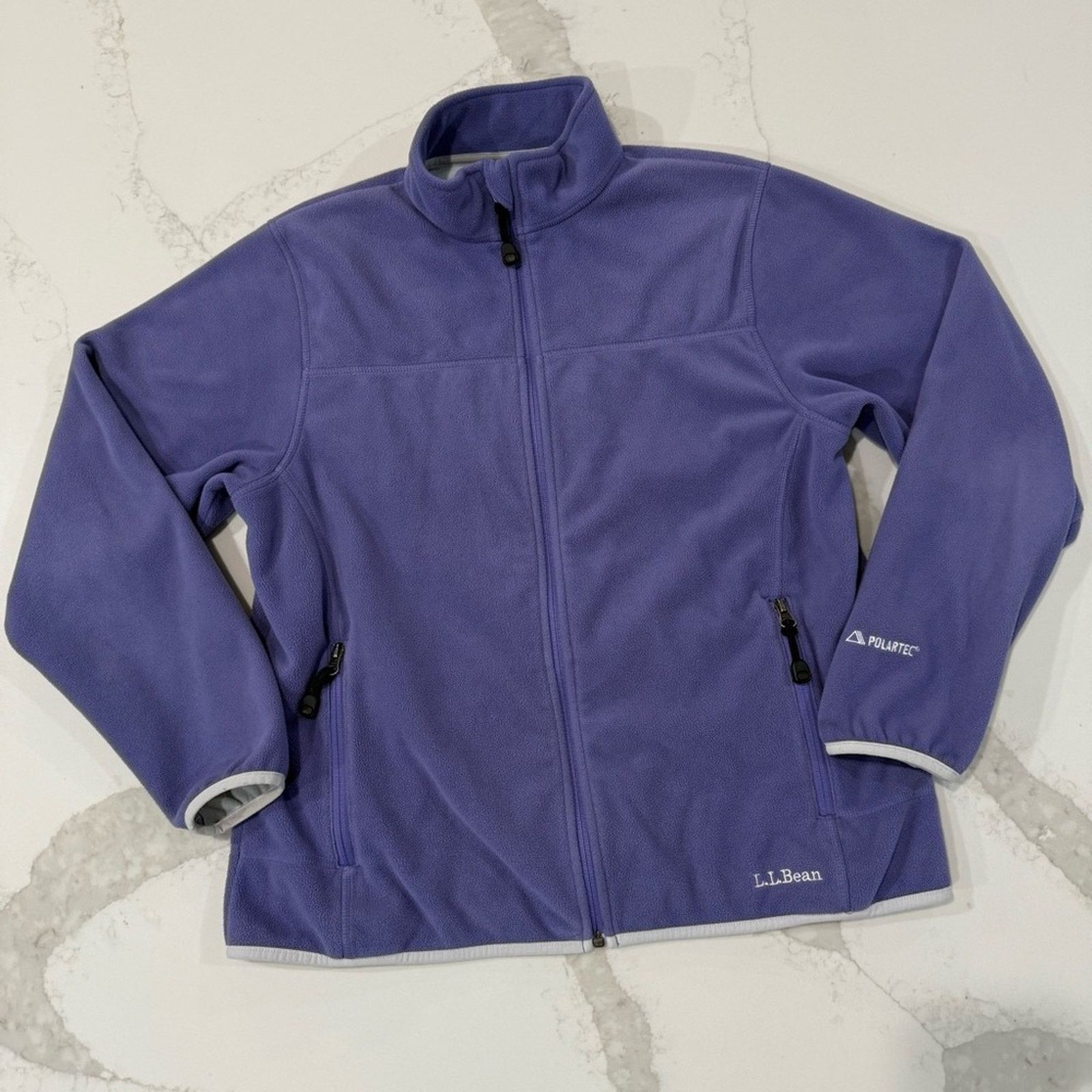 L.L. Bean L.L. Bean Polartec FullZip Fleece Jacket Womens Small Purple Size S / US 4 / IT 40 - 1 Thumbnail