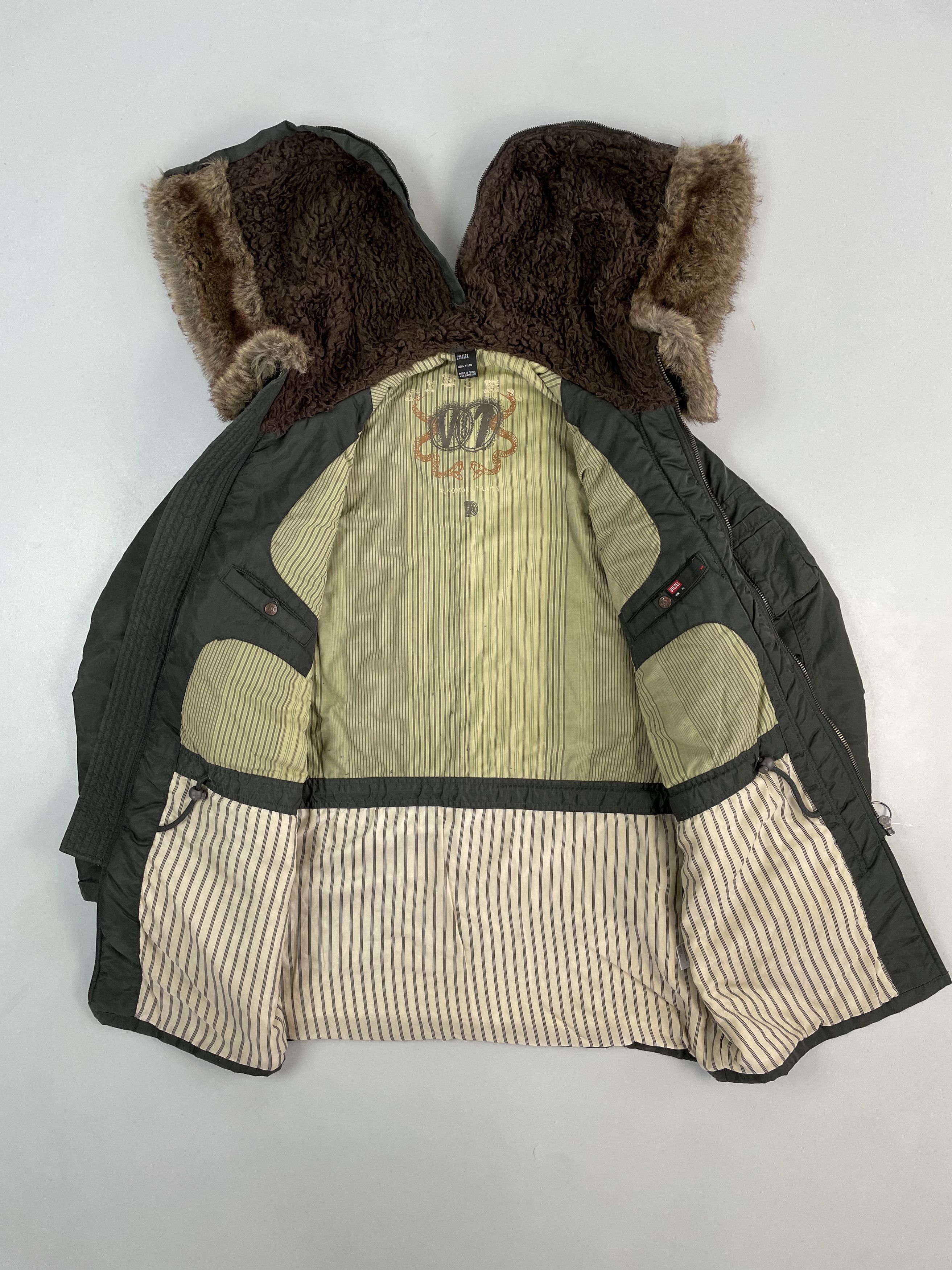 Diesel × Vintage Diesel n-2B jacket khaki y2k Size US XL / EU 56 / 4 - 5 Thumbnail