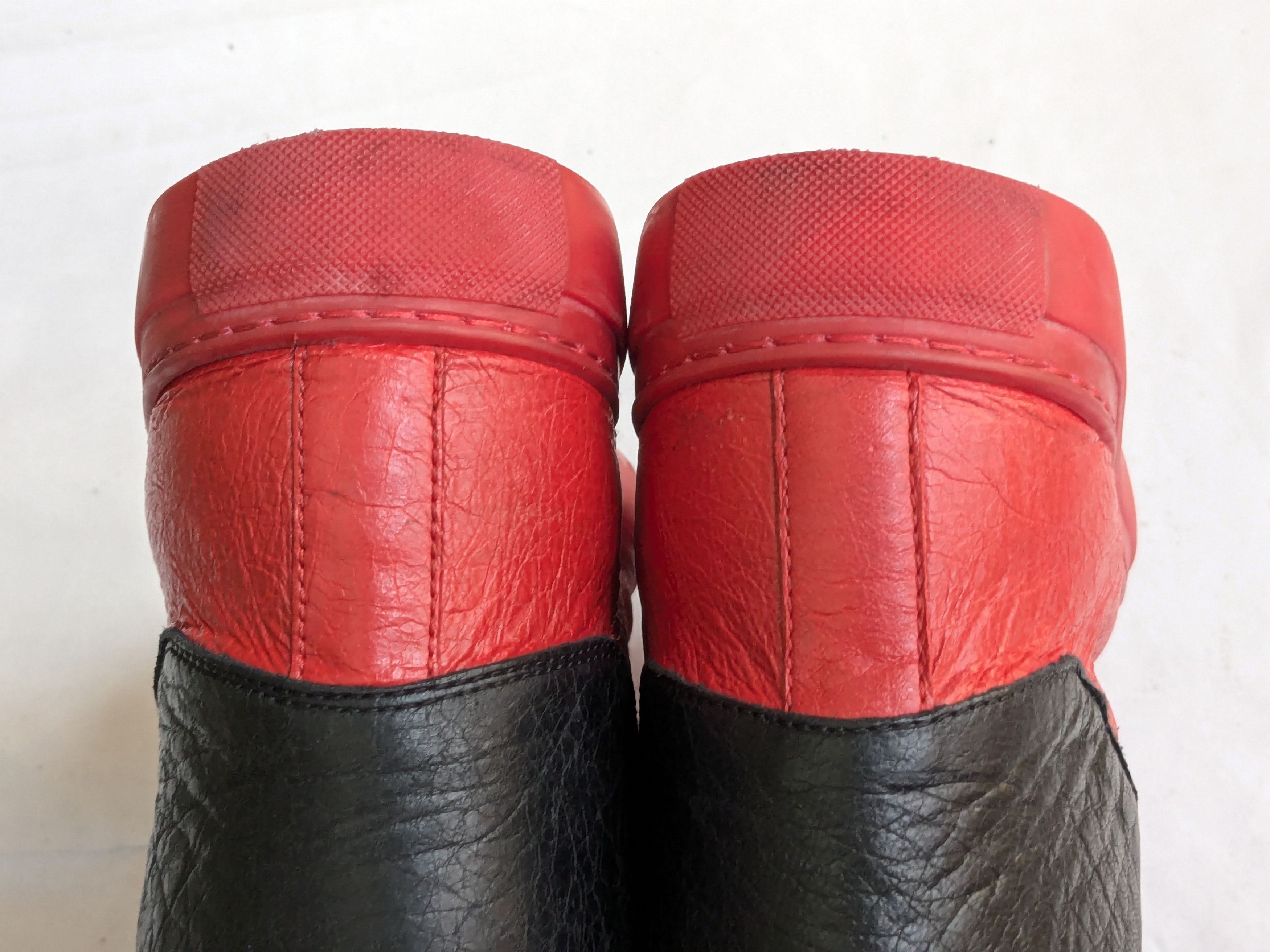 Balenciaga Balenciaga Arena Red Black 10 Leather High Tops Size US 10 / EU 43 - 12 Thumbnail