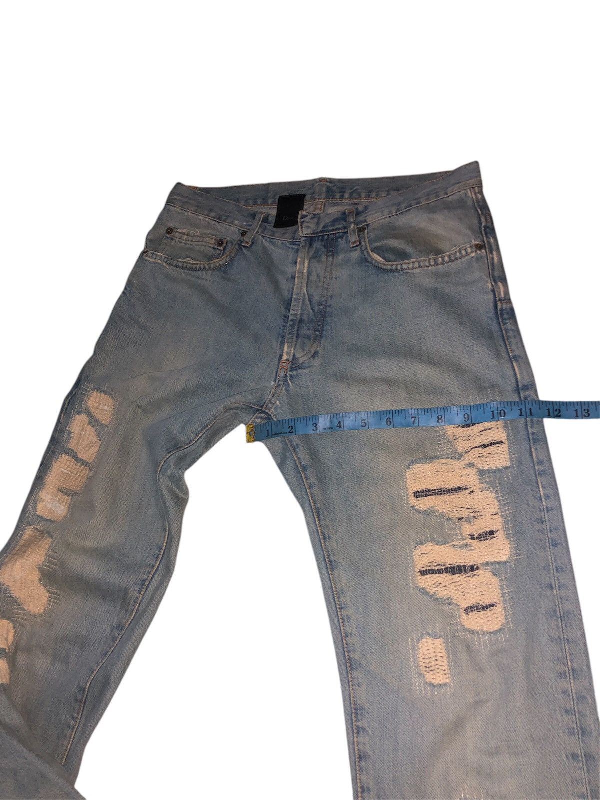 Dior × Hedi Slimane Vintage Dior Denim Jeans Size US 30 / EU 46 - 13 Thumbnail