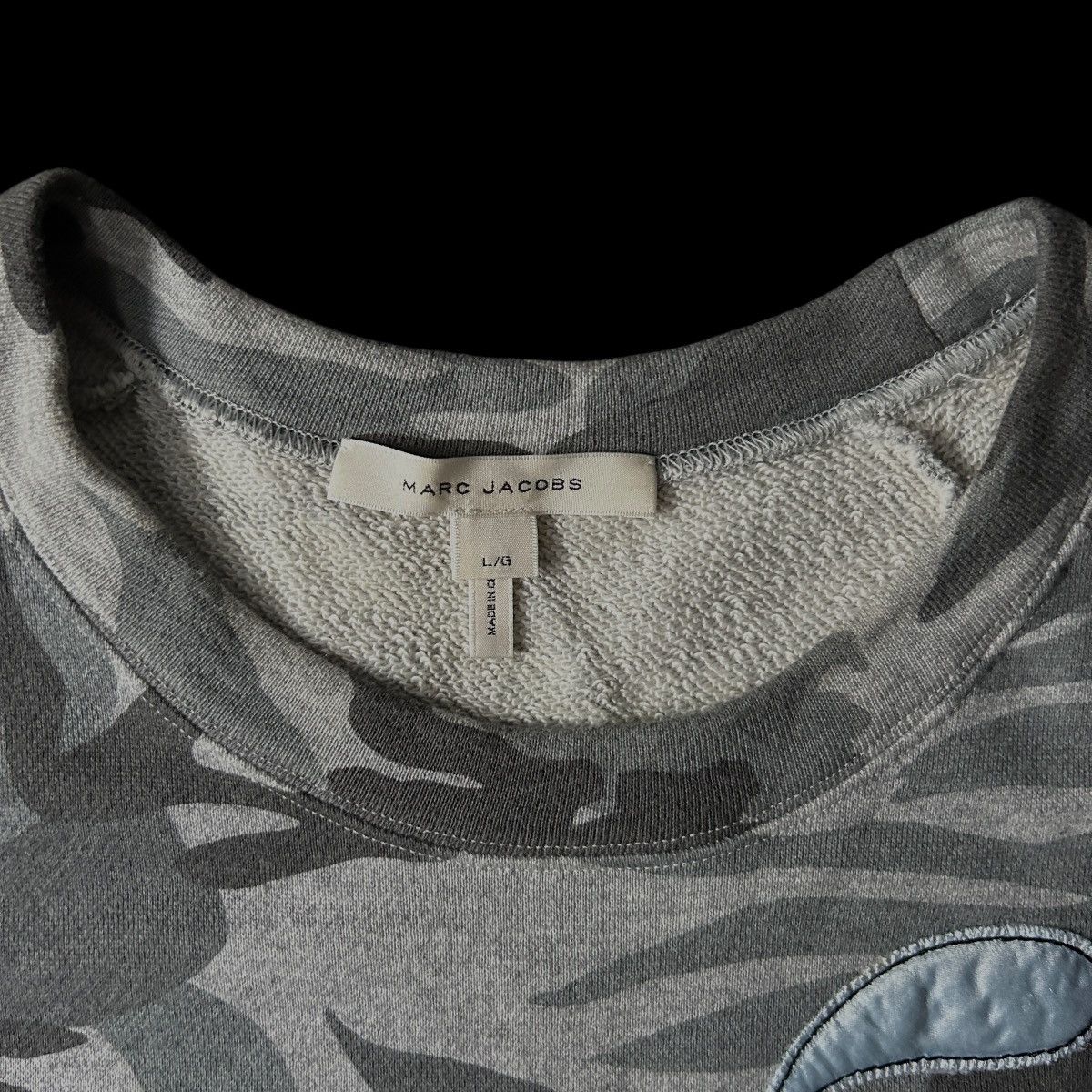 Designer × Marc Jacobs × Vintage MARC JACOBS x Julie Verhoeven Camo Appliqué Sweatshirt Size M / US 6-8 / IT 42-44 - 3 Thumbnail
