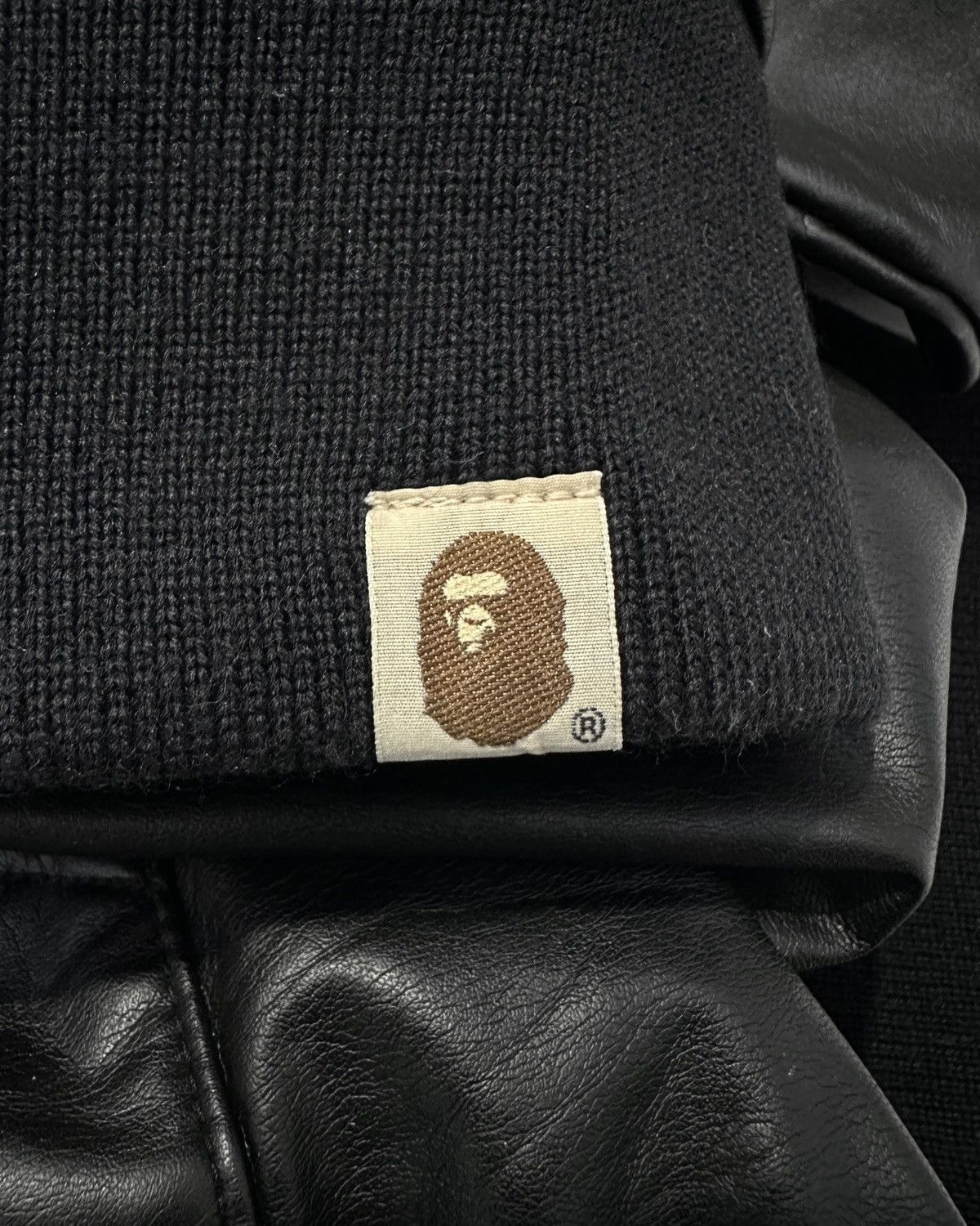 Bape Bape Faux Leather Zip Hoodie Jacket Size US XL / EU 56 / 4 - 11 Thumbnail