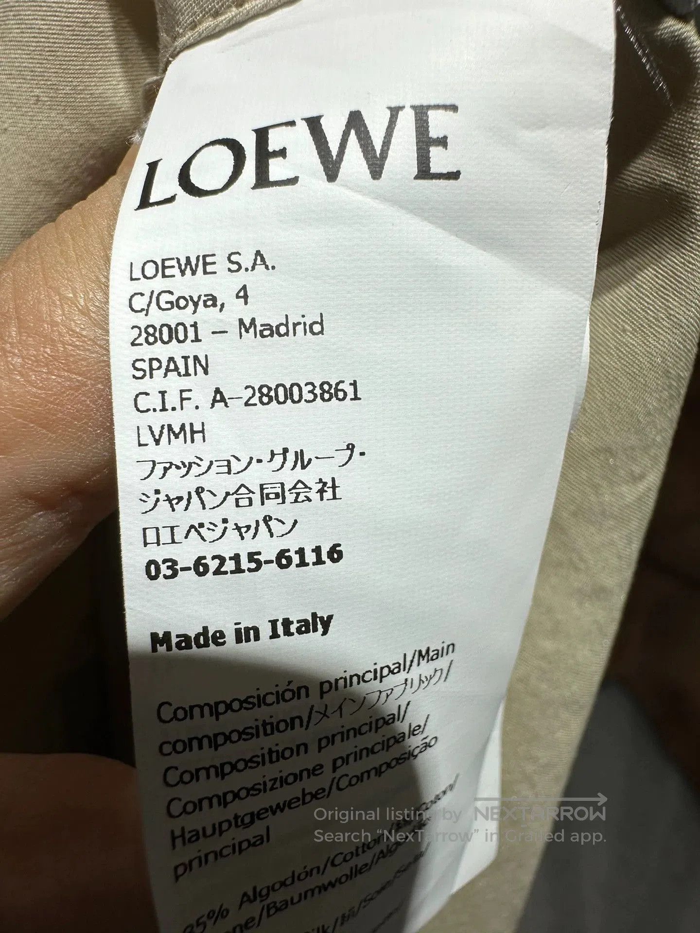 Loewe Loewe 2024 Beige Light Jacket. Size US XXL / EU 58 / 5 - 8 Thumbnail