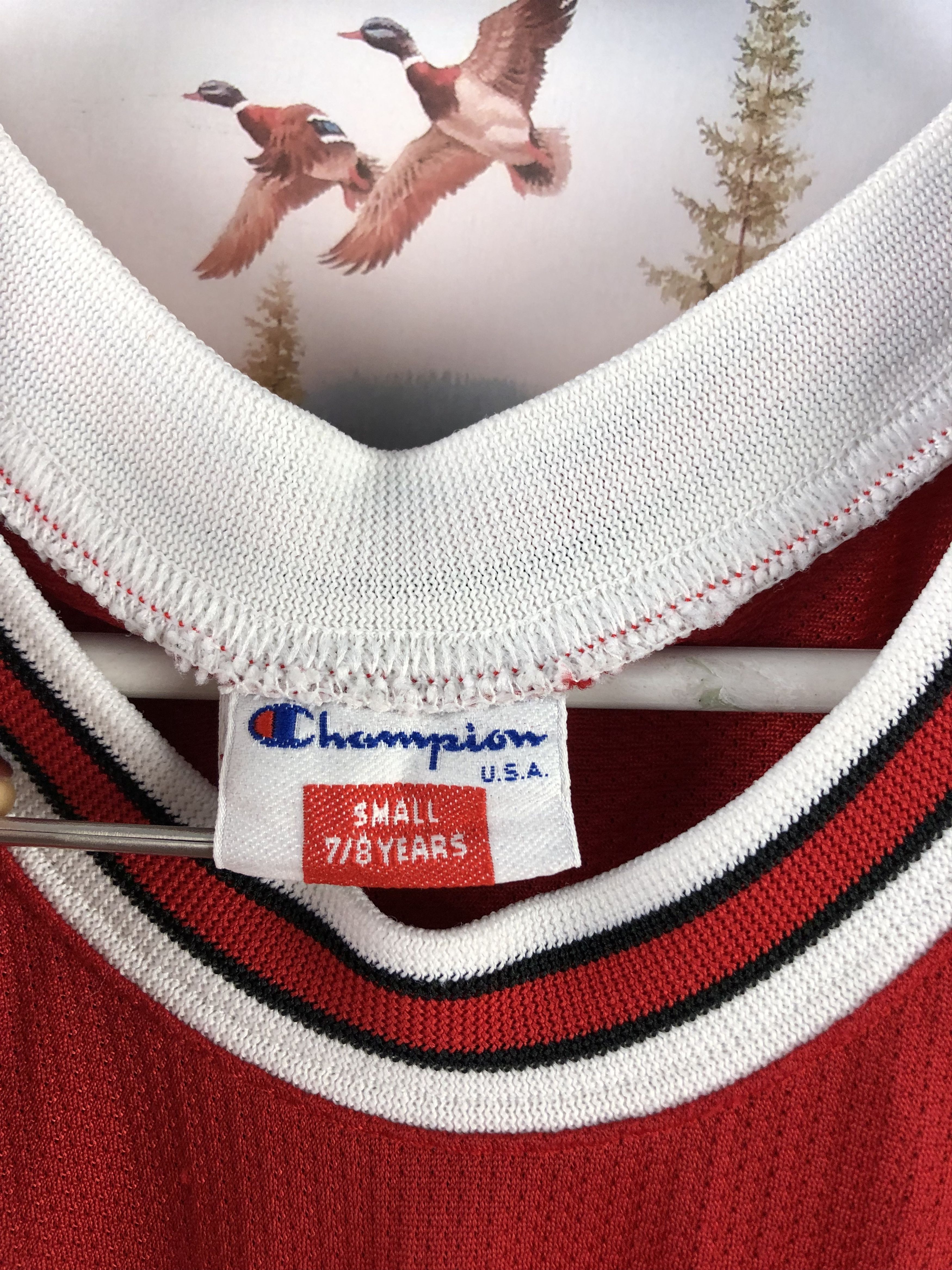 Champion Vintage Chicago Bulls Jordan Jersey Shirt Boys Kids 7-8 Size US XXS / EU 40 - 8 Thumbnail