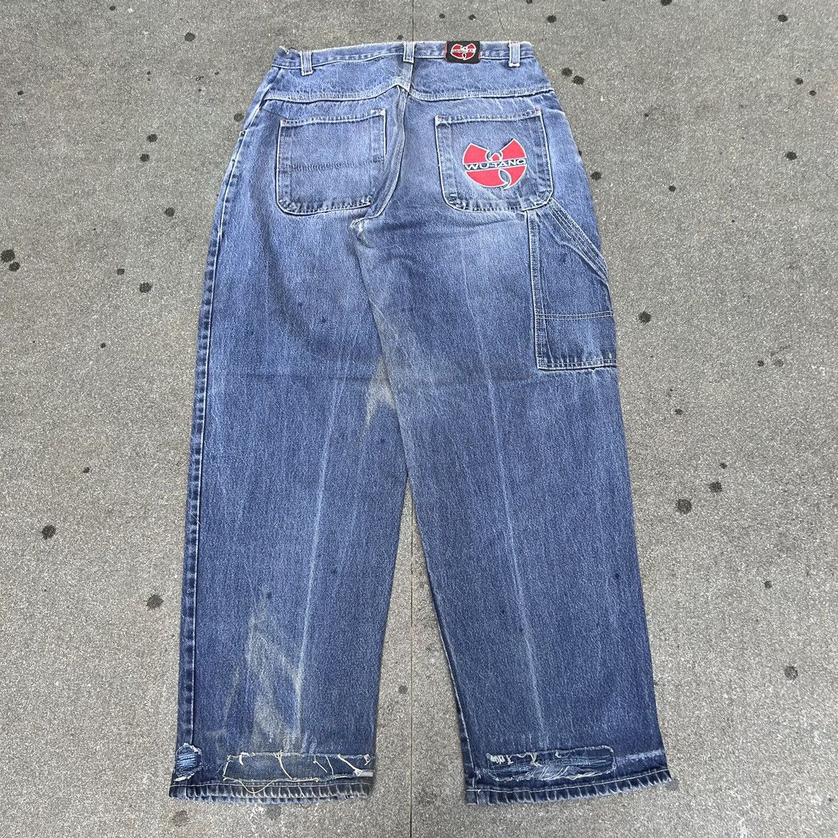 JNCO × Vintage × Wu-Tang Clan Vintage Wu Tang Hiphop Baggy Jeans Size US 34 / EU 50 - 1 Thumbnail