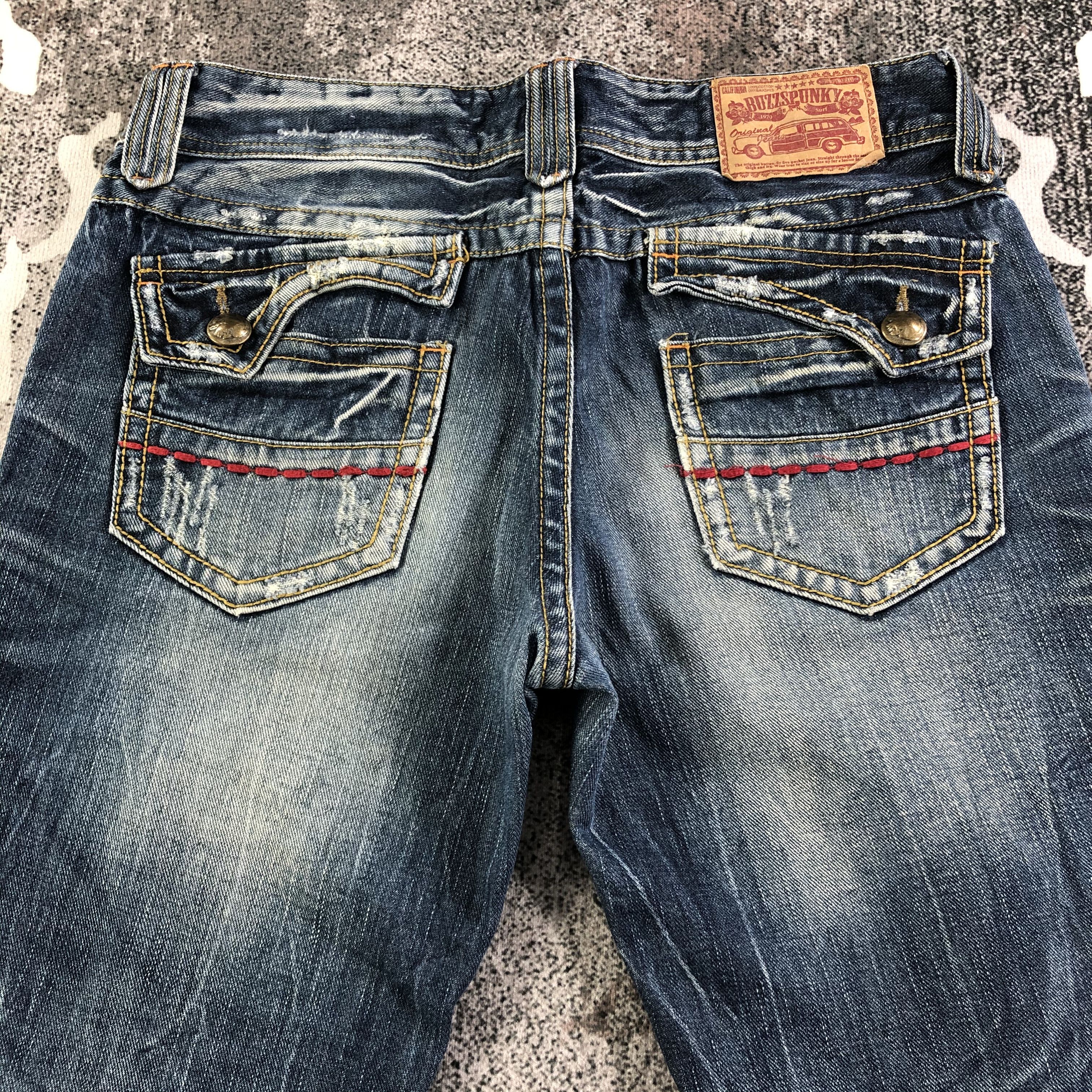 Japanese Brand Buzz Spunky Faded Blue Flared Jeans KJ2105 Size US 32 / EU 48 - 4 Thumbnail