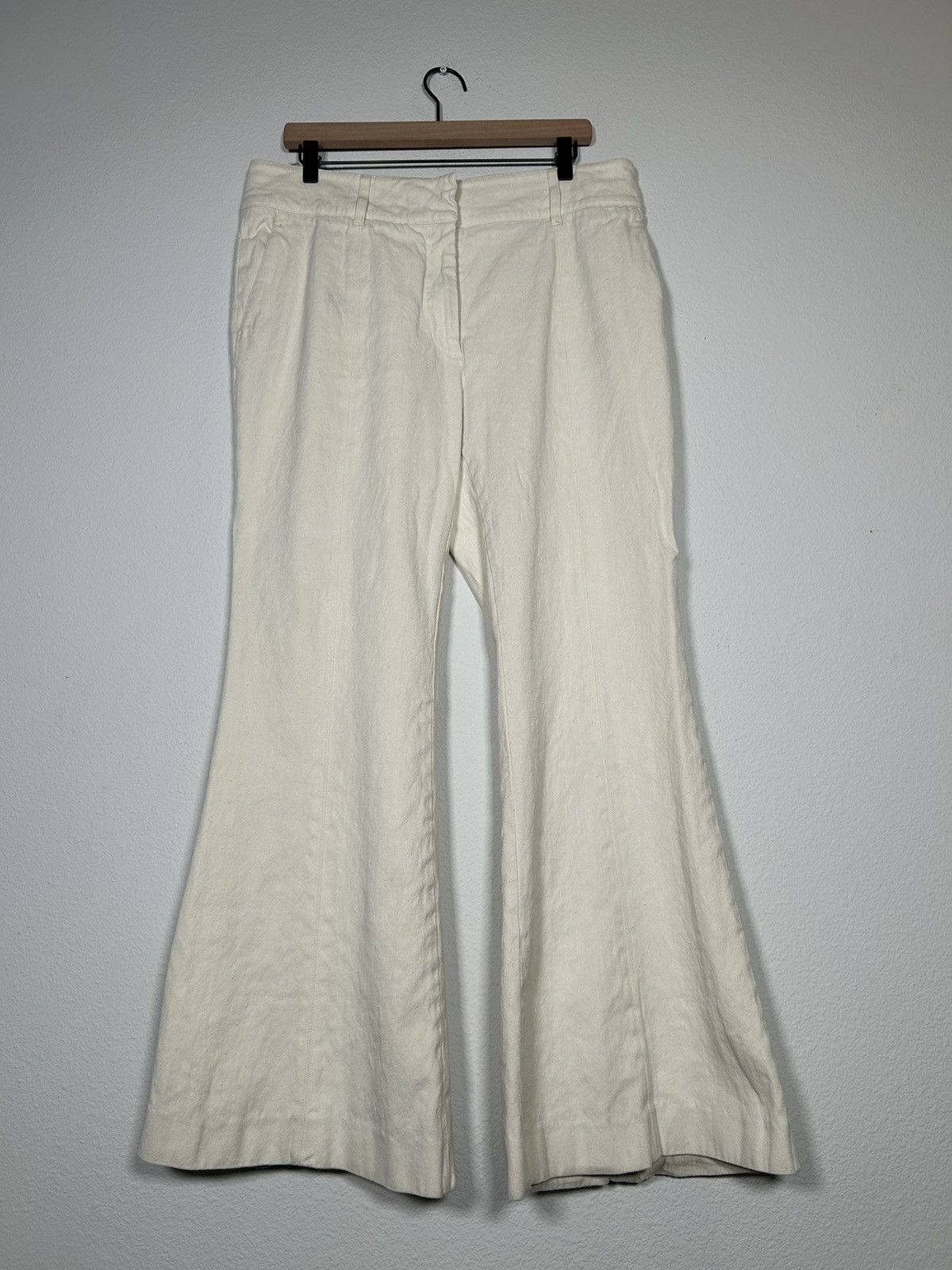 Gabriela Hearst Hemp Cotton Flared Pants Size 36" / US 14 / IT 50 - 1 Thumbnail