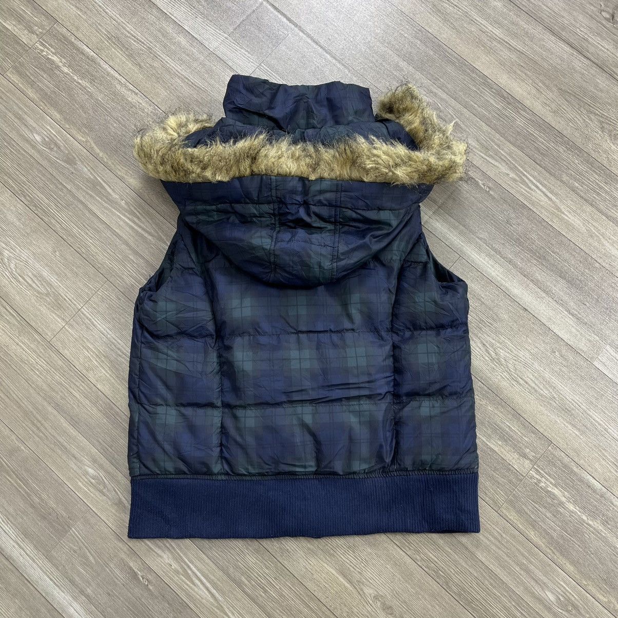 If Six Was Nine 2000s Goa Style Plaid Down Jacket Fur Vest Size US M / EU 48-50 / 2 - 16 Thumbnail