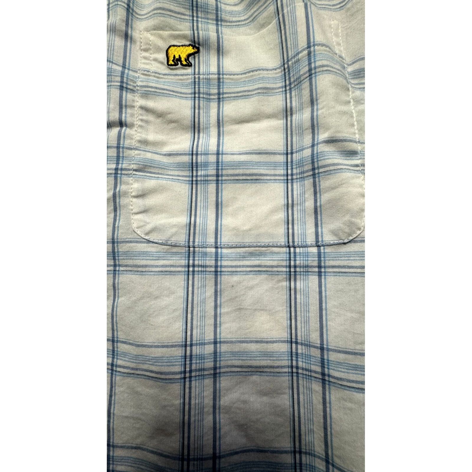 Vintage VINTAGE Jack Nicklaus Long Sleeve Button-Up Mens XL Blue White Plaid Shirt 1604 Size US XL / EU 56 / 4 - 3 Thumbnail