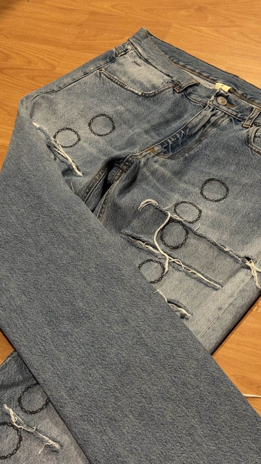 1017 ALYX 9SM Alyx Thorn Slash Denim Size US 34 / EU 50 - 1 Thumbnail