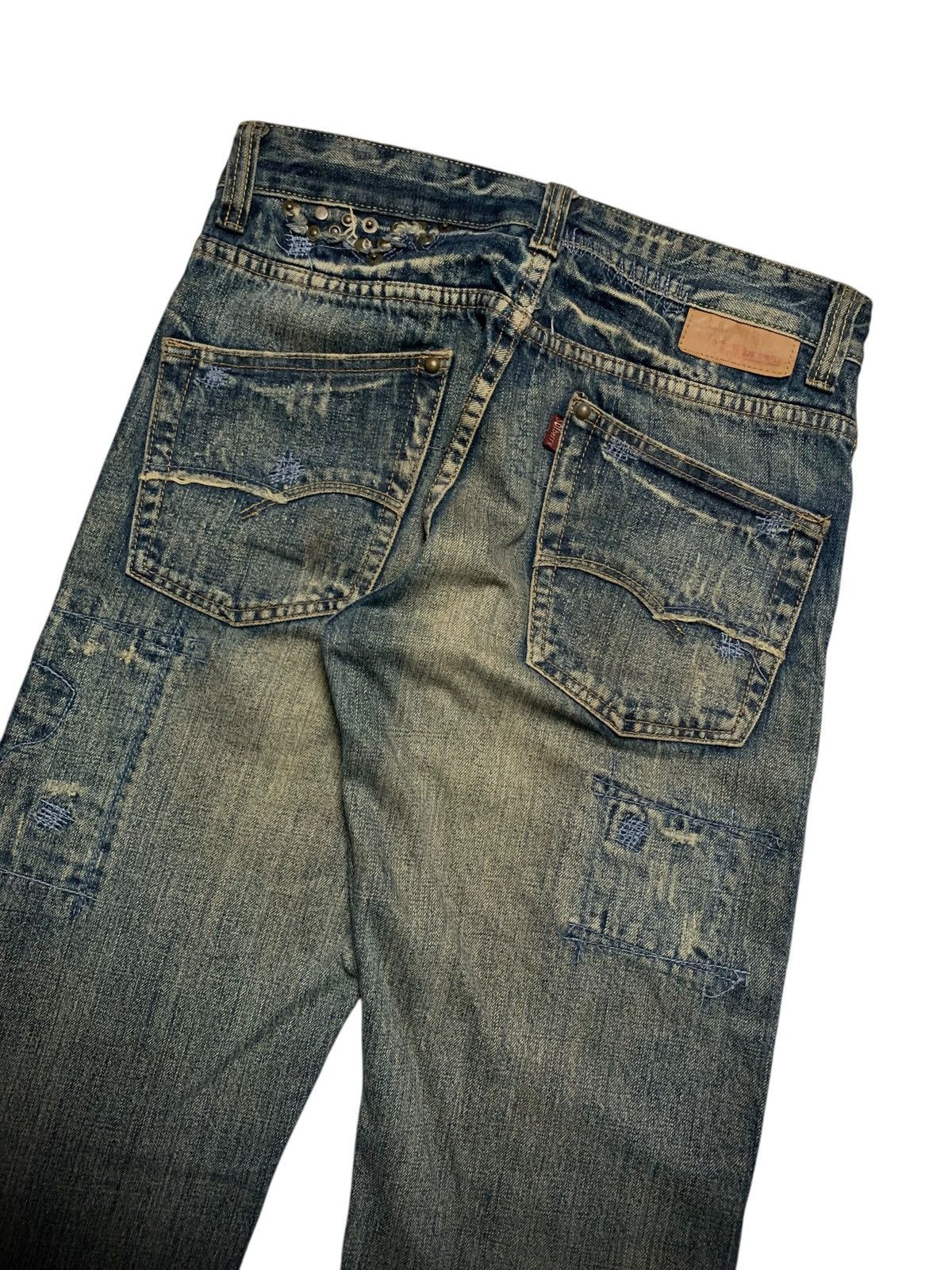 Japanese Brand Archive SOLBERRY vintage raw art denim if six was nine style Size US 29 - 5 Thumbnail