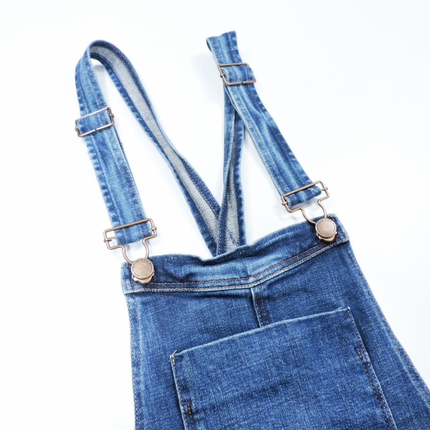 Zara ZARA TRAFALUC COLLECTION BIB OVERALLS DENIM LONG PANTS Size 24" / US 00 / IT 34 - 6 Thumbnail