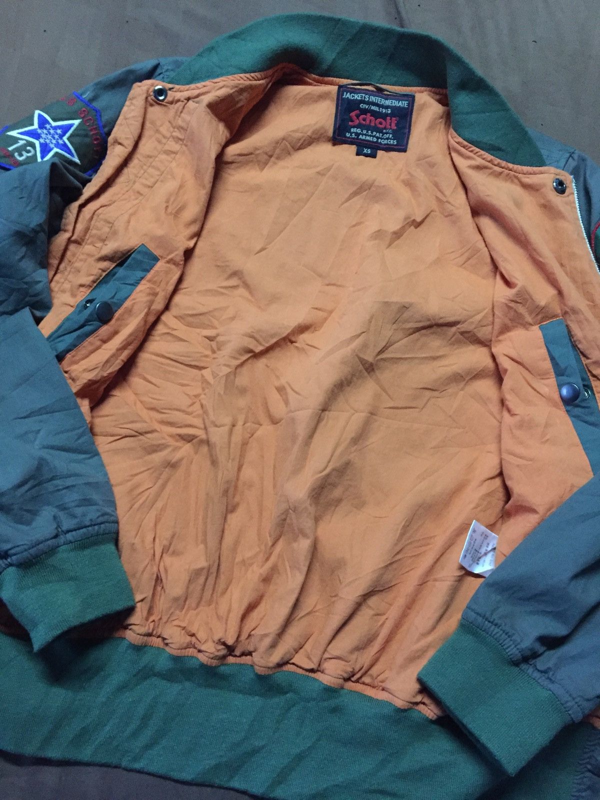 Schott Schott NYC Intermediate Bomber Jacket Size US XS / EU 42 / 0 - 3 Thumbnail