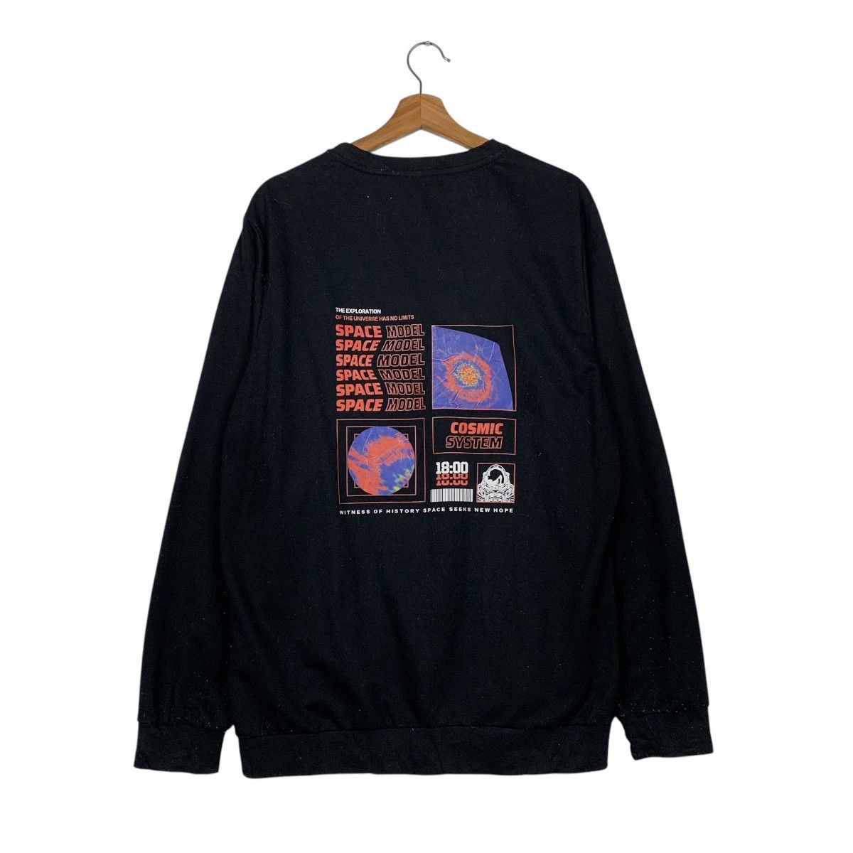 Japanese Brand Cosmic System Space Model Crewneck Sweatshirt Size US M / EU 48-50 / 2 - 1 Thumbnail