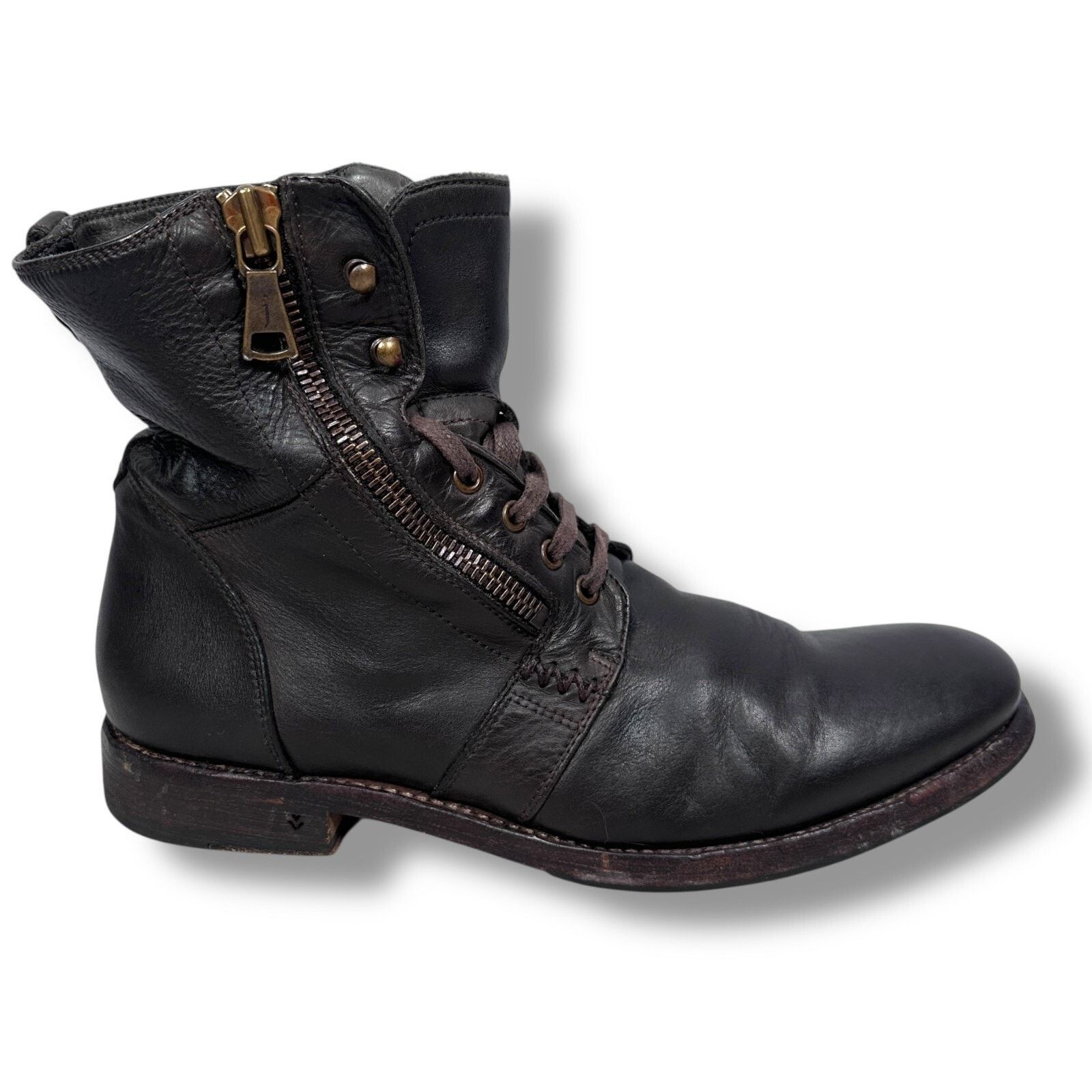 John Varvatos Ago Boots Men's Us 10.5 Brown Leather Shoes