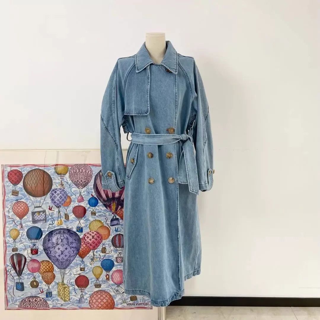 Other Lost in echo blue denim trench coat S pre-owned Size S / US 4 / IT 40 - 2 Thumbnail