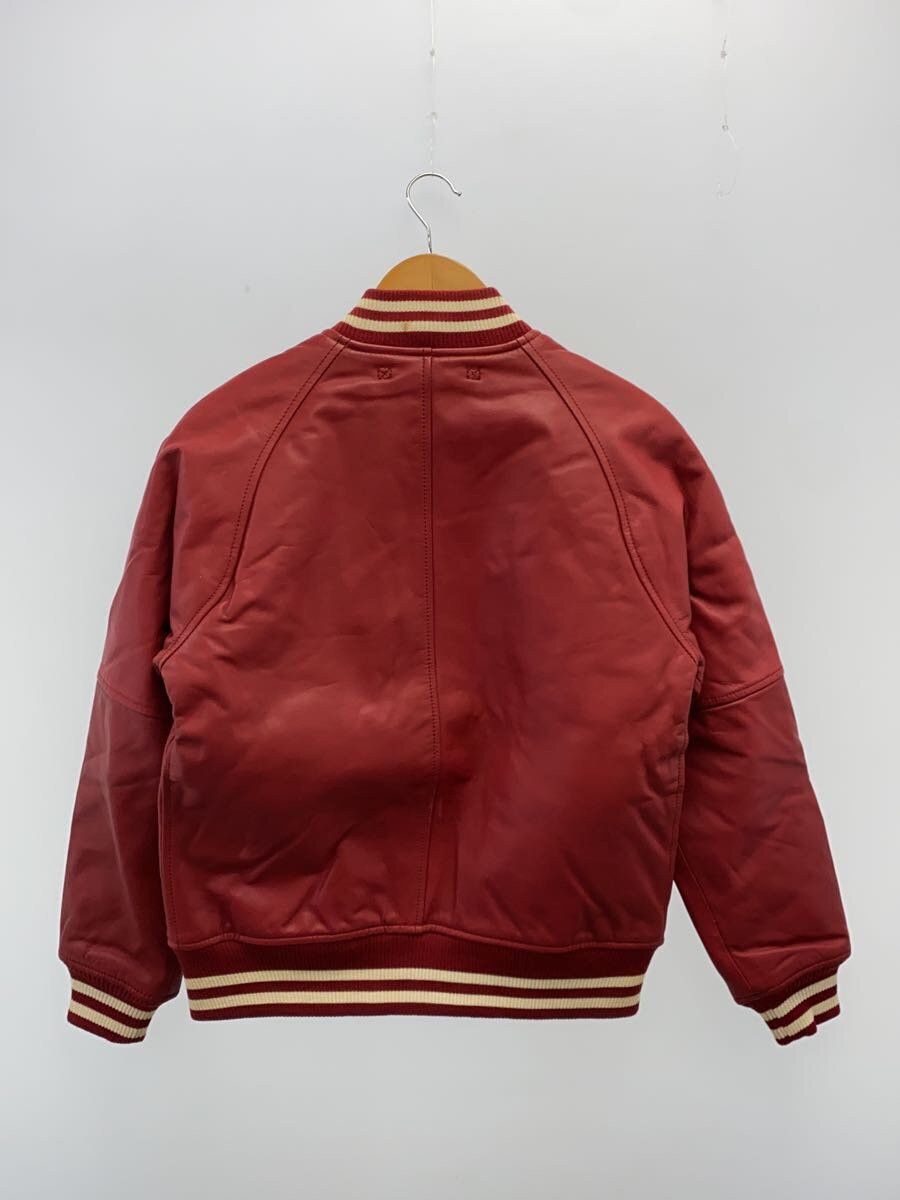 Avirex Avirex Plain Horse Leather Stadium Jacket Bordeaux Size US M / EU 48-50 / 2 - 2 Thumbnail