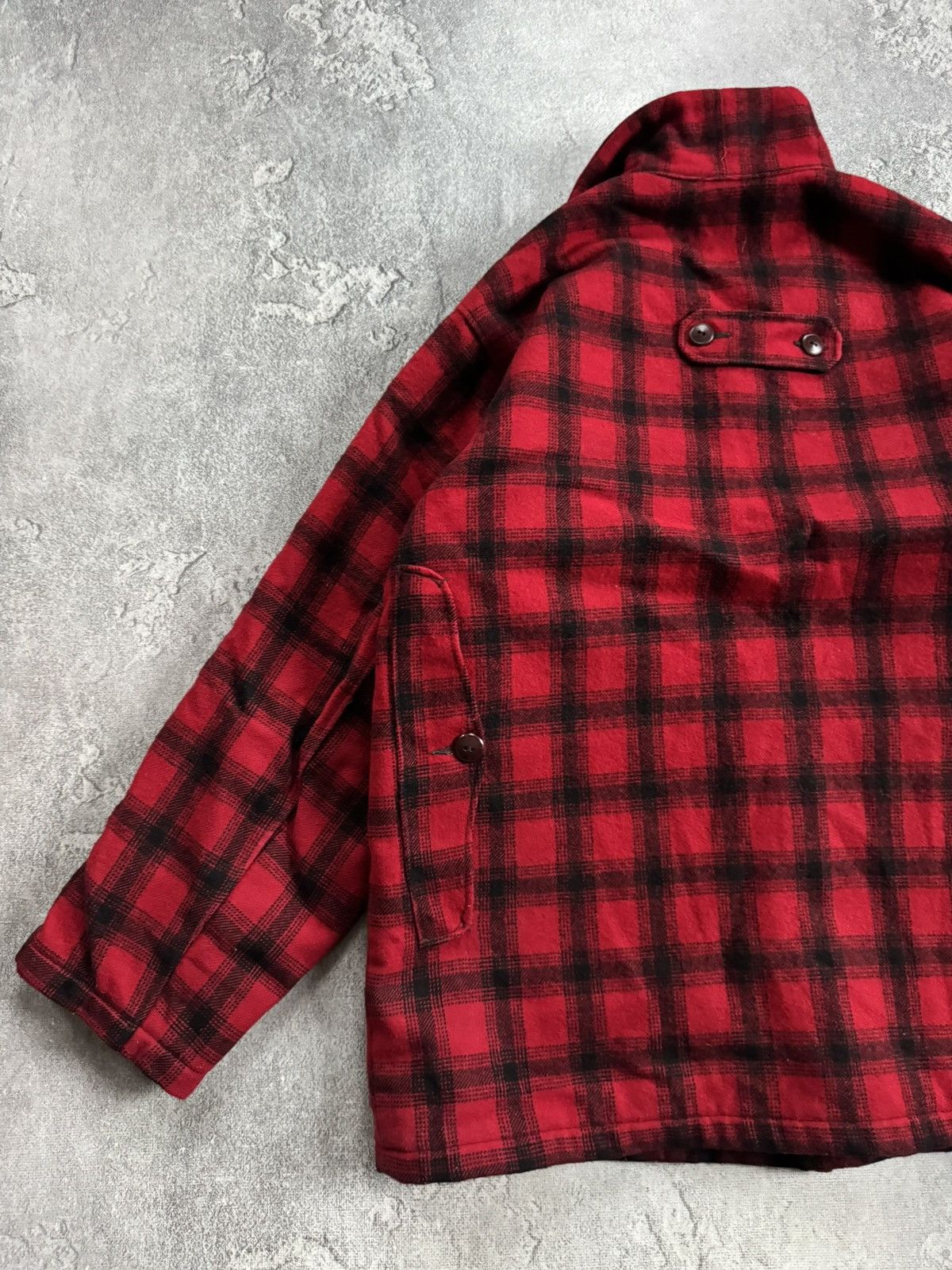Woolrich Woolen Mills Woolrich 44size Plaid Buffalo Flannel Jacket Coat 80s 90s Size US XL / EU 56 / 4 - 14 Thumbnail