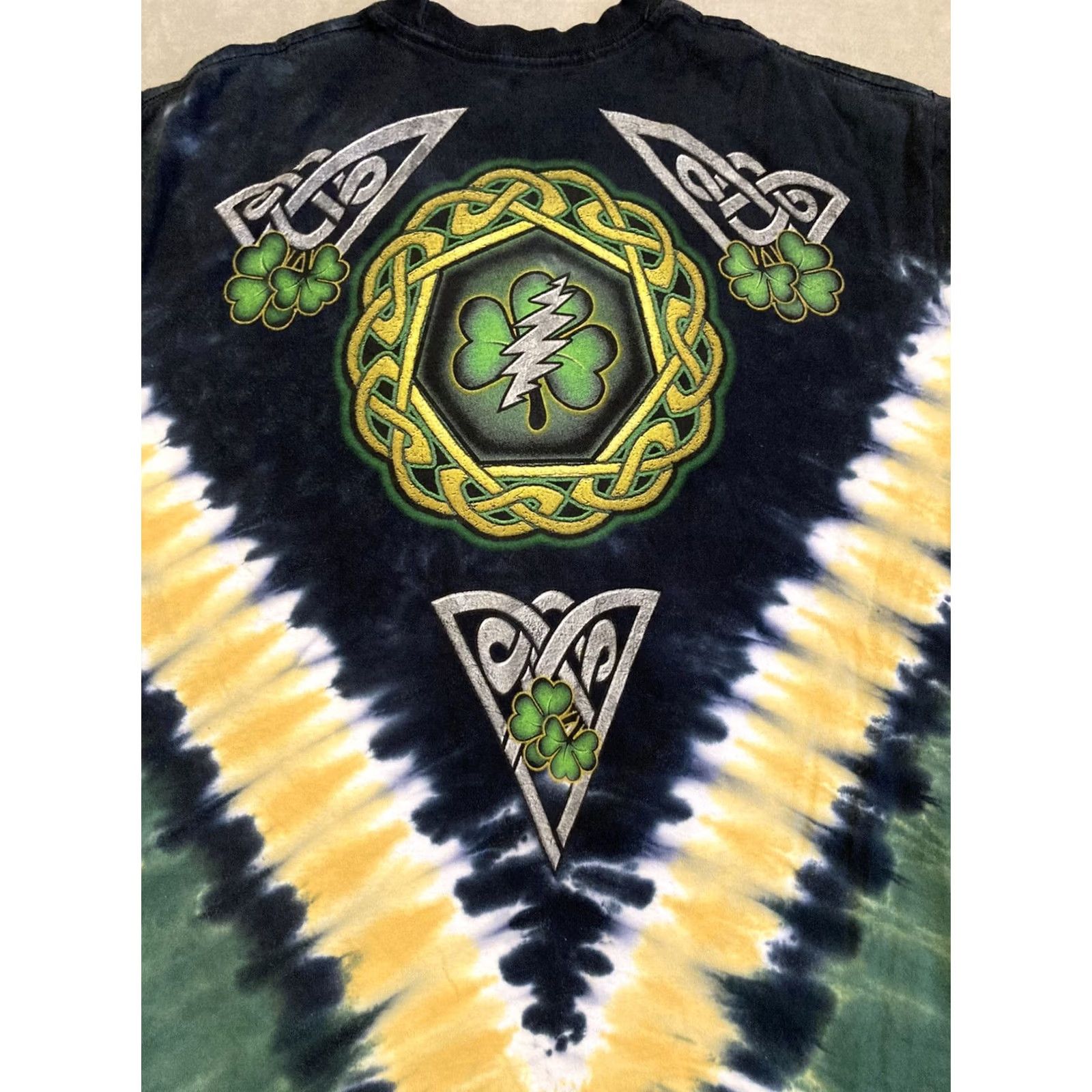 Liquid Blue Grateful Dead Liquid Blue Tie Dye Green Shamrock Shirt Irish Celtic L Regular Size Size US L / EU 52-54 / 3 - 5 Thumbnail