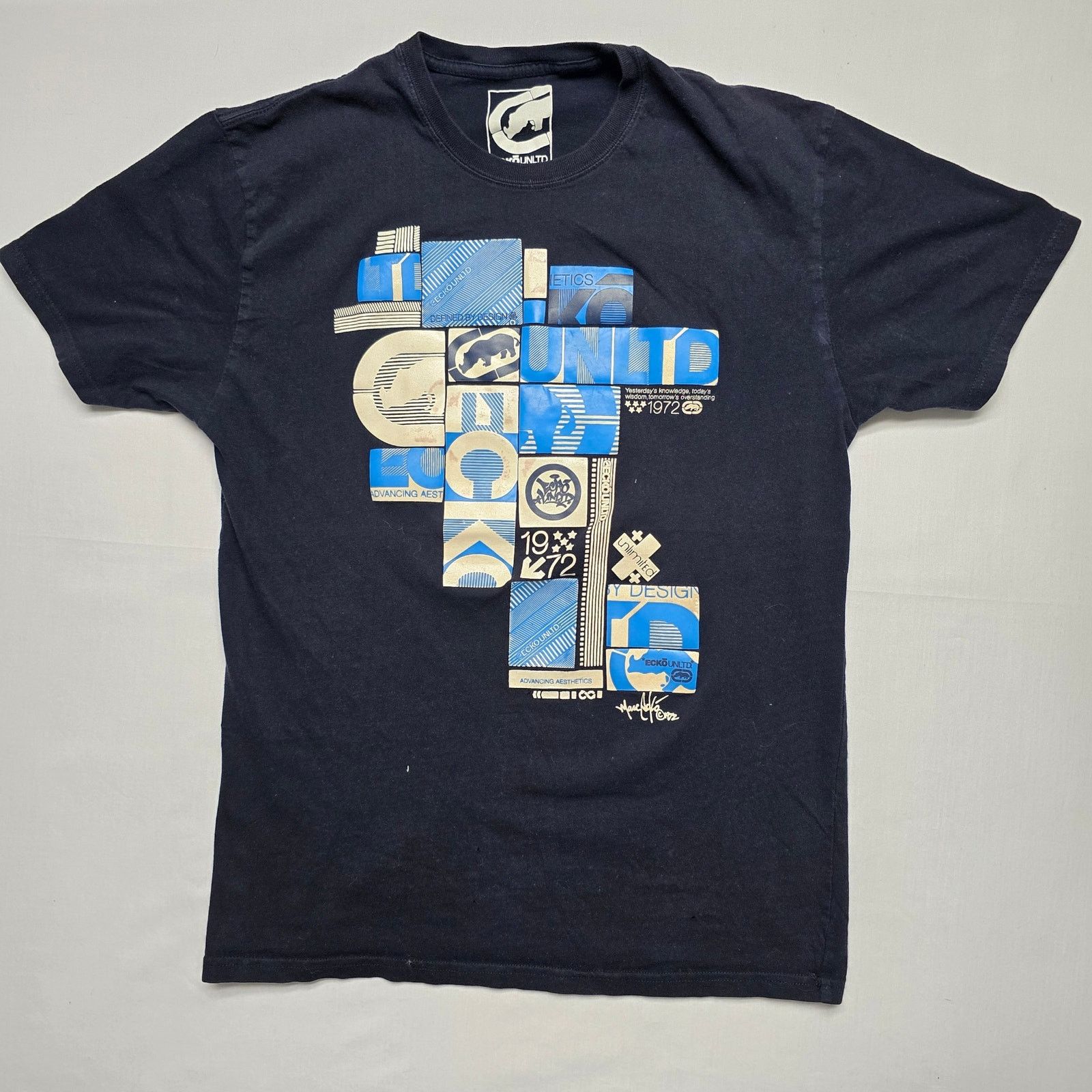 Ecko Unltd. Ecko Unlimited Shirt Blue Large Graphic Streetwear Tee Y2K Size US M / EU 48-50 / 2 - 1 Thumbnail